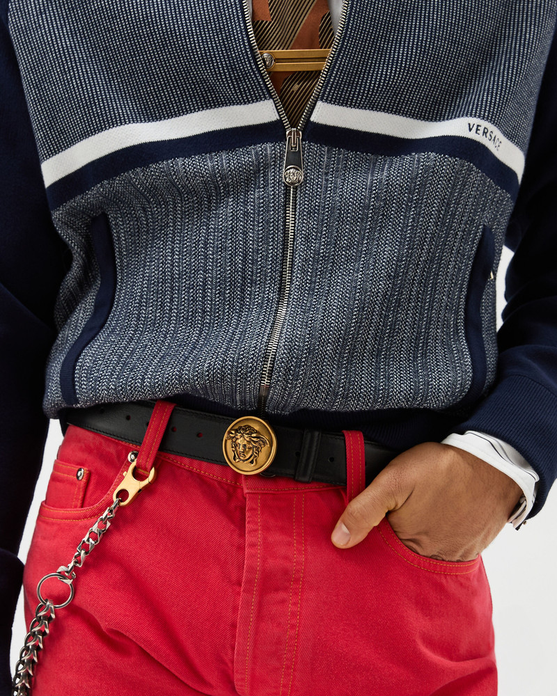 VERSACE Leather Belt 3.5 cm outlook