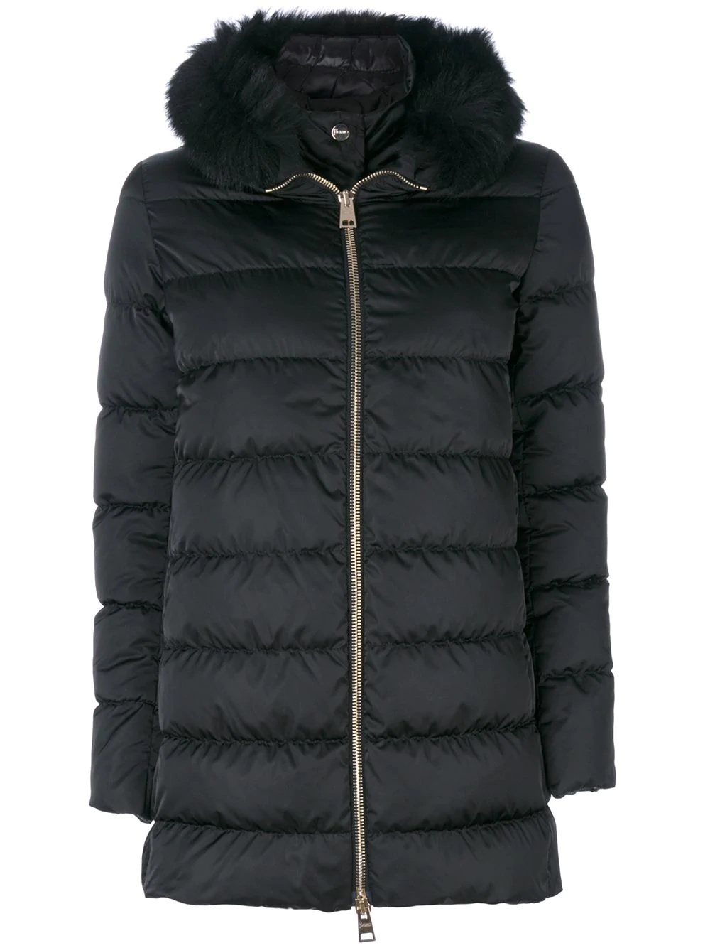 hooded padded coat - 1