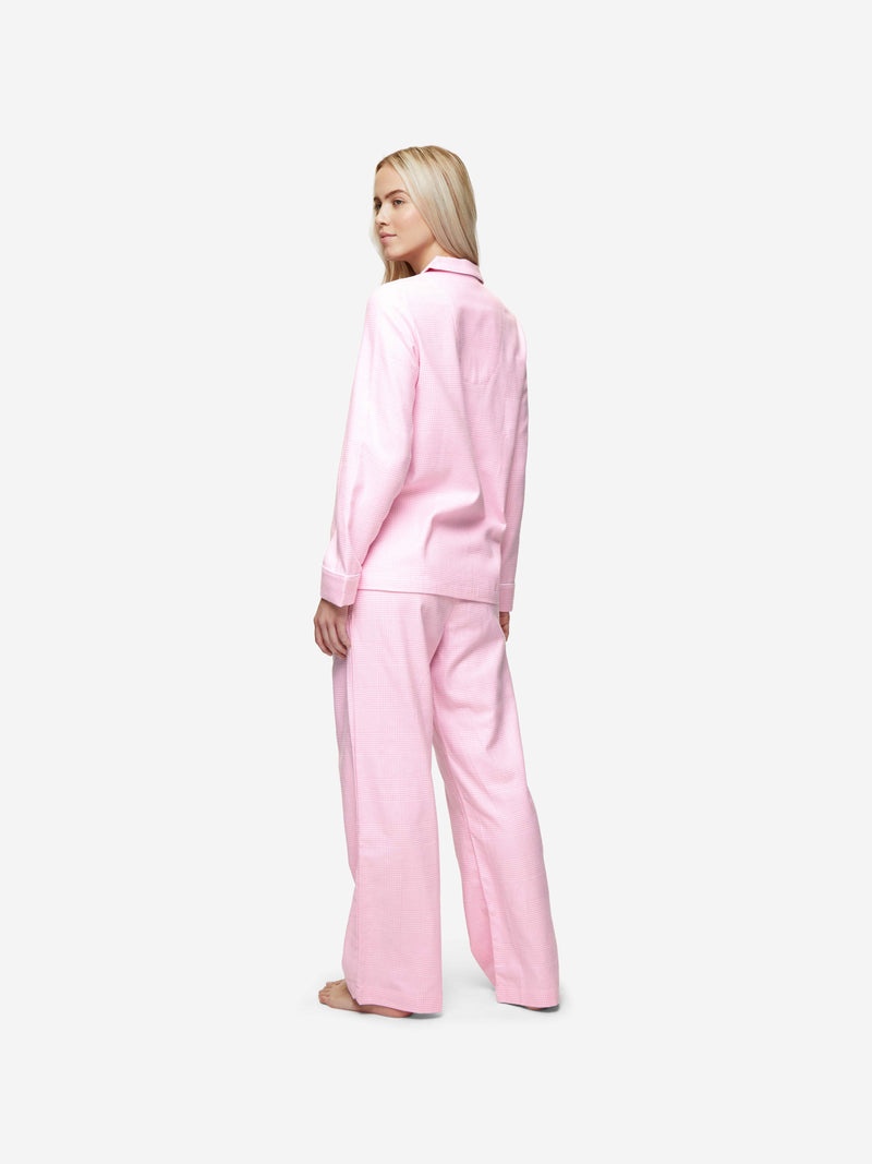Women's Pyjamas Kelburn 32 Brushed Cotton Pink - 5