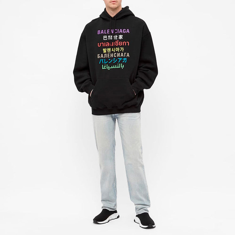 BALENCIAGA Balenciaga Multi-Color Logo Classic Black 570811TJVI62771 outlook