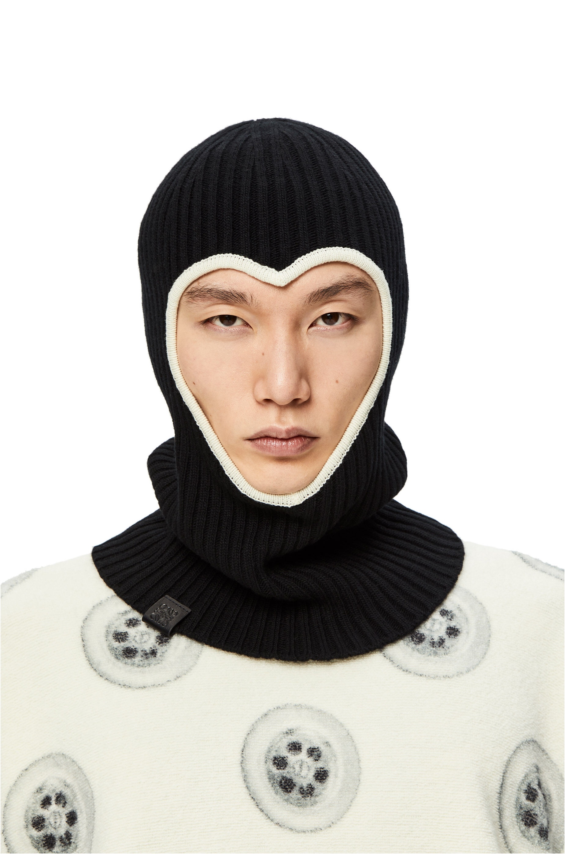 Heart balaclava in. wool - 2