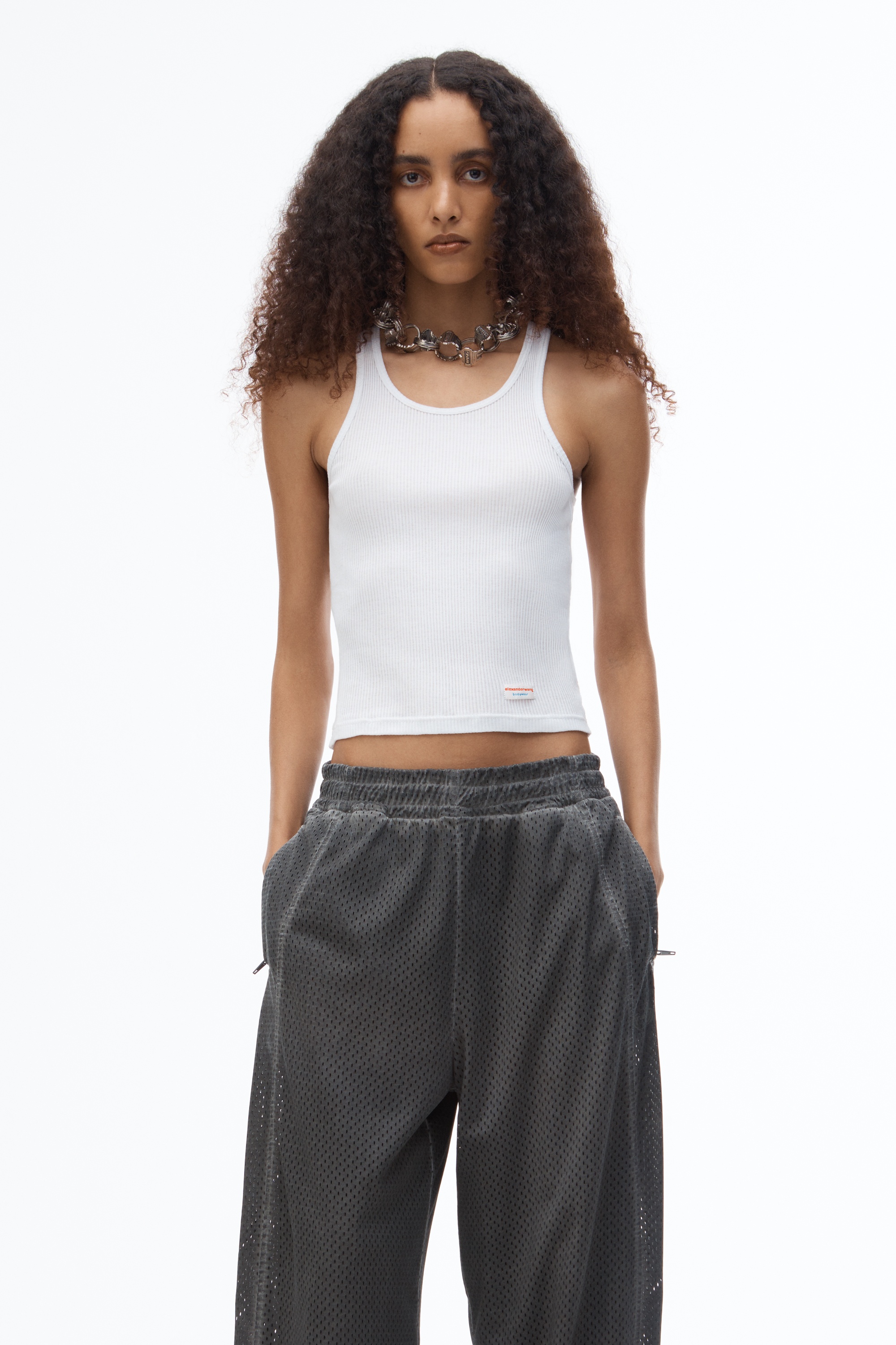 Track Pant in Perforated Mesh - 5