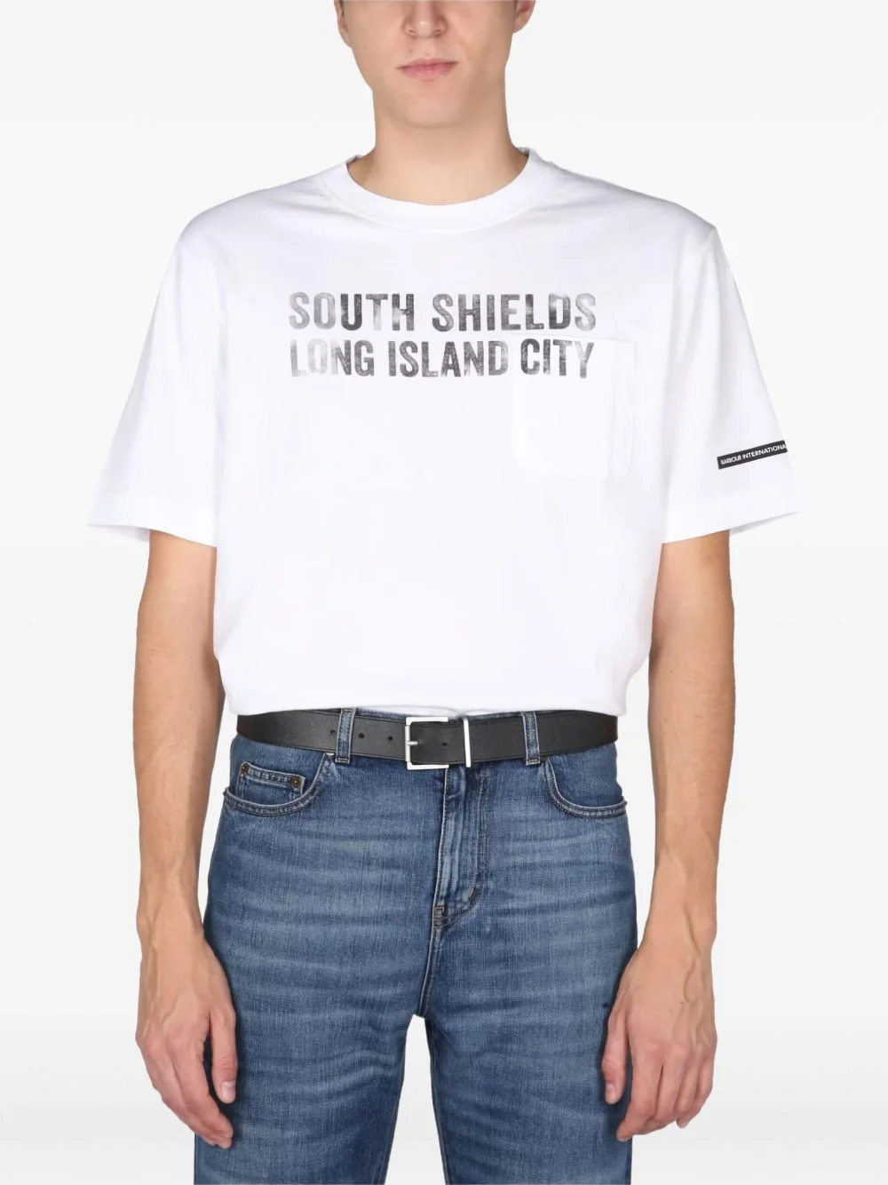 pocket-detail graphic-print T-shirt - 1