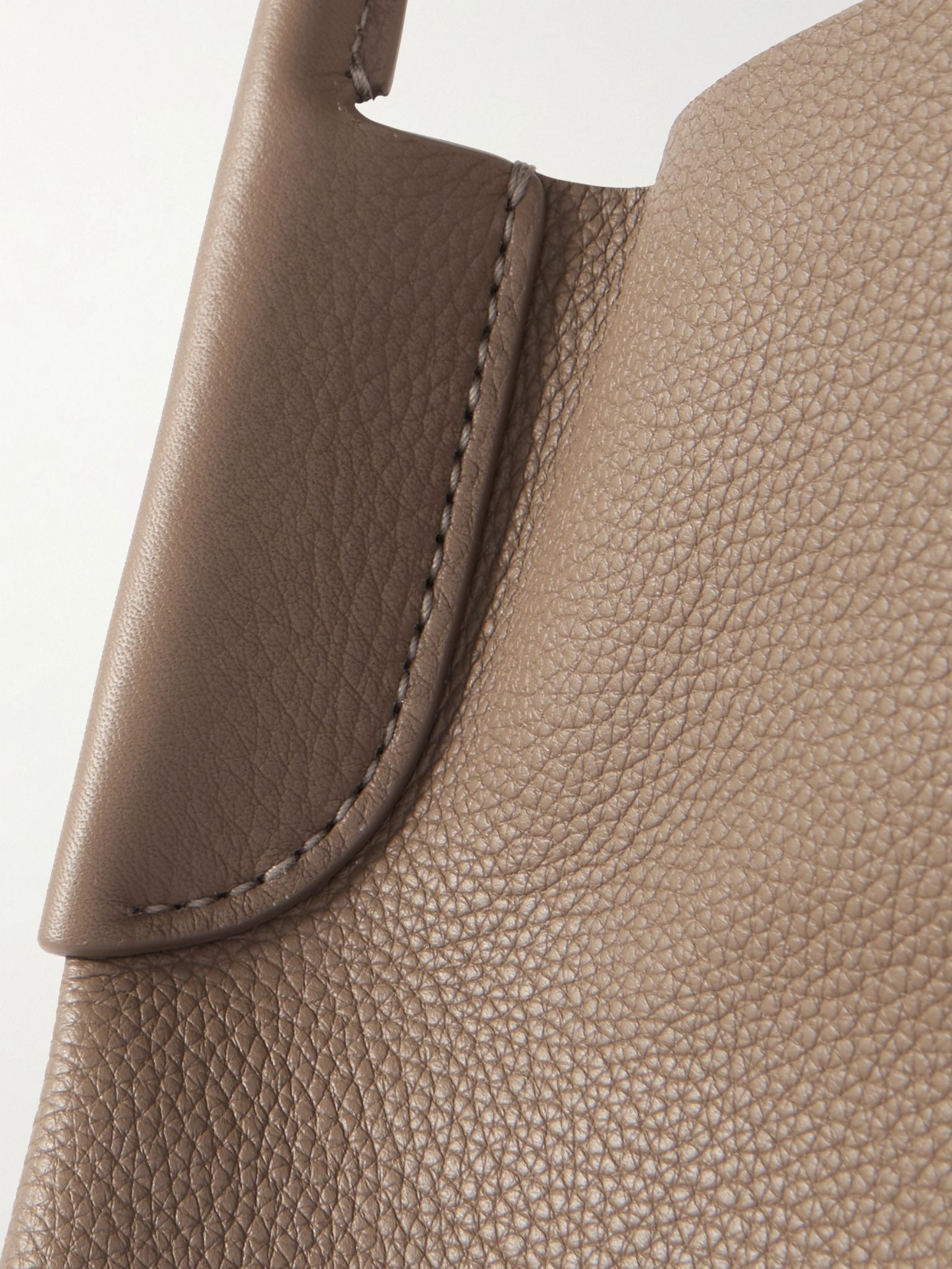 Bale Extra Large Full-Grain Leather Tote Bag Brown - 4