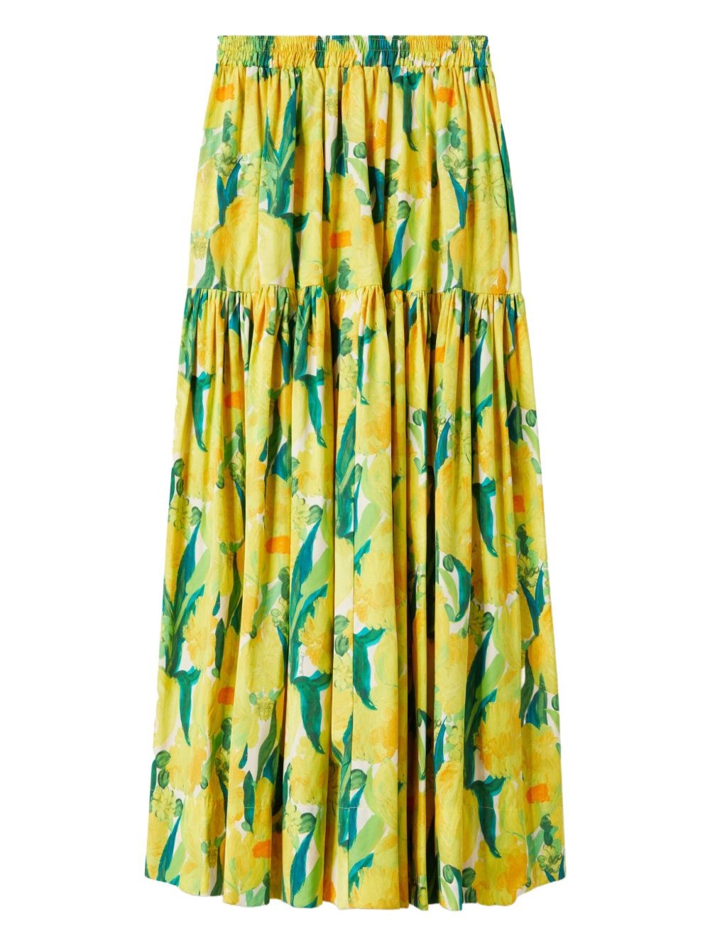 floral-print midi skirt - 5