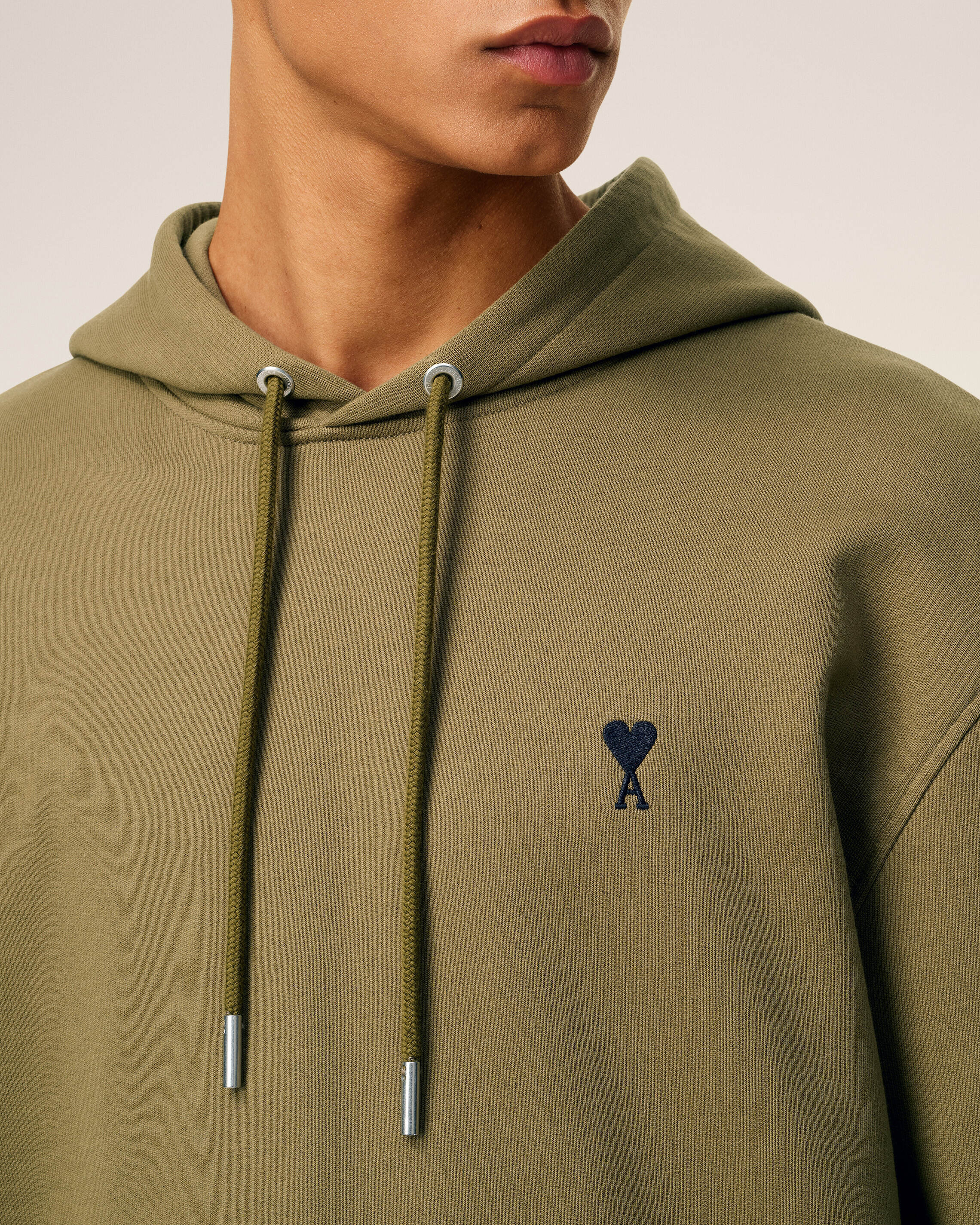 GREEN COTTON AMI DE COEUR HOODIE - 4