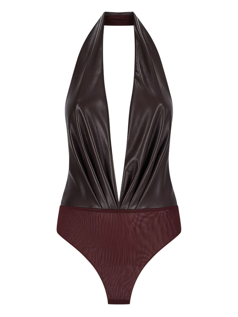 Zendaya halter-neck draped bodysuit 1