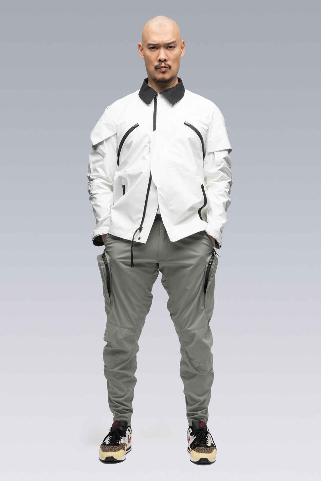 J1B-GT 3L Gore-Tex Pro Interops Jacket Dust / RAF Green (2 hoods: Dust & Black) - 55