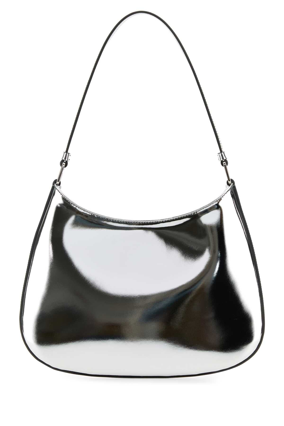 Prada Women Silver Leather Cleo Shoulder Bag - 3