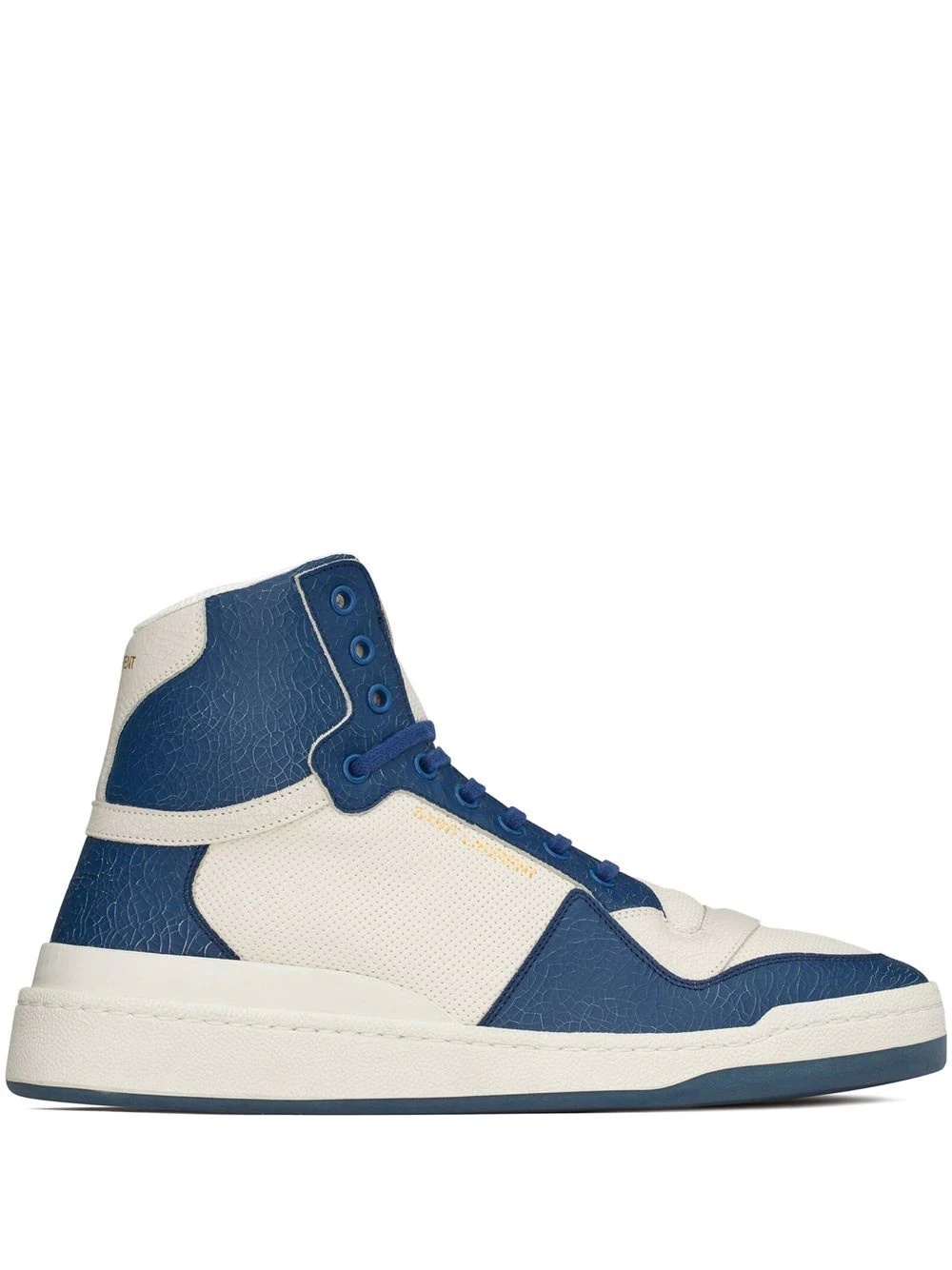 colour-block high-top sneakers - 1