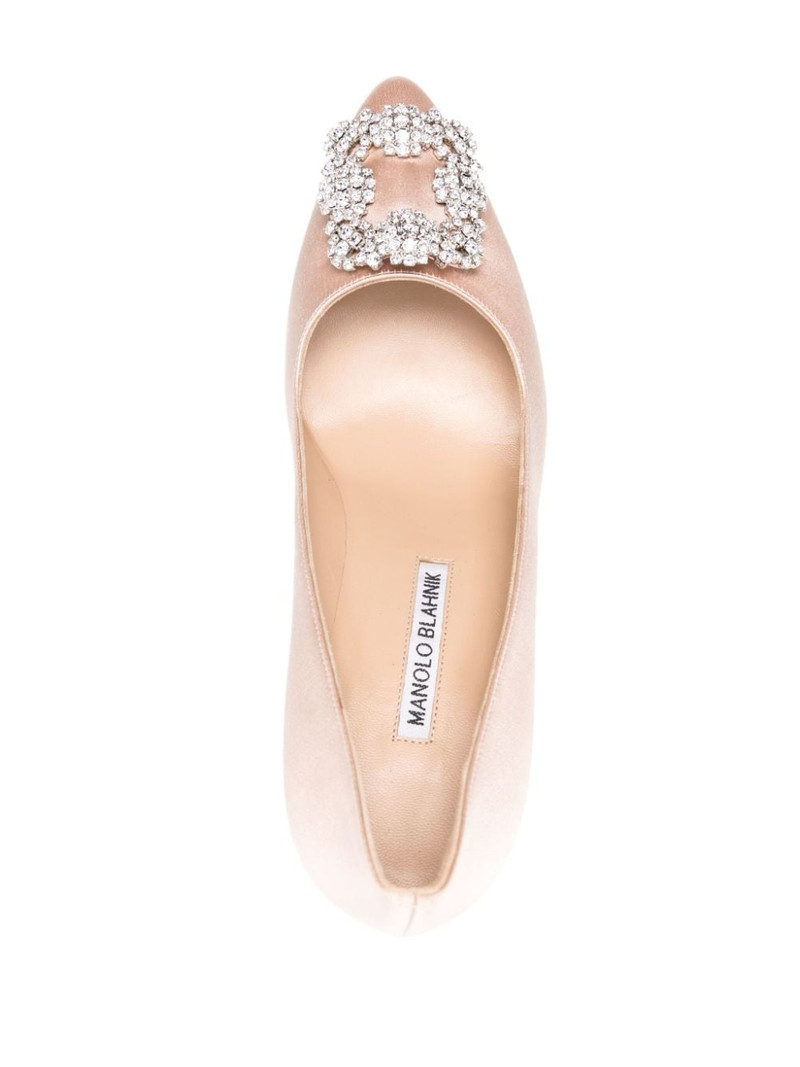 Hangisi 90mm satin pumps 4
