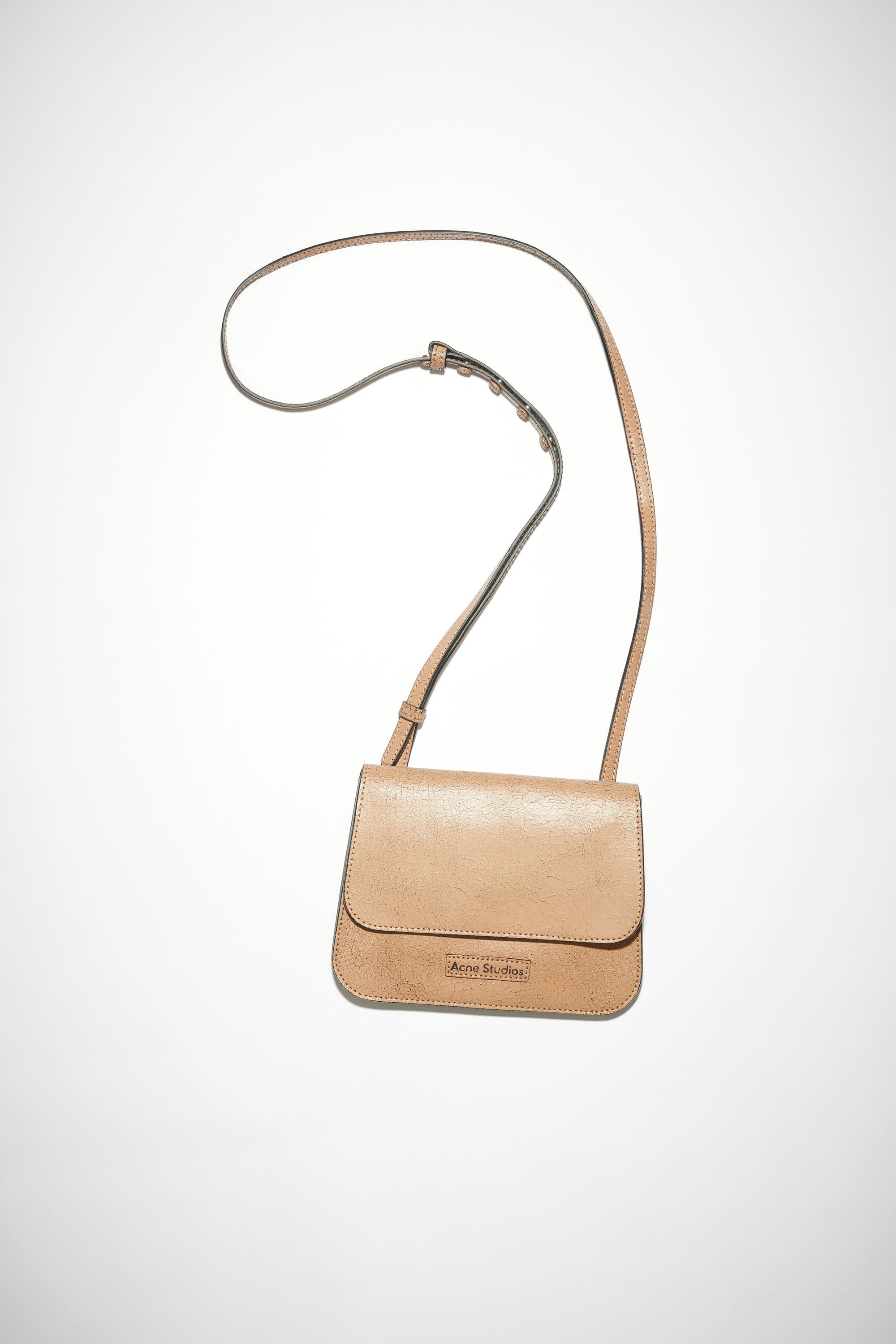 Platt crossbody bag - Dark beige - 1