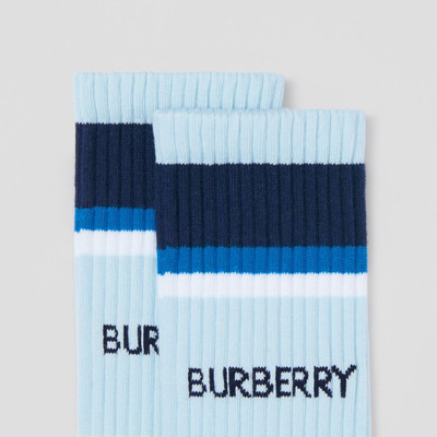 Burberry Logo Intarsia Technical Cotton Socks outlook