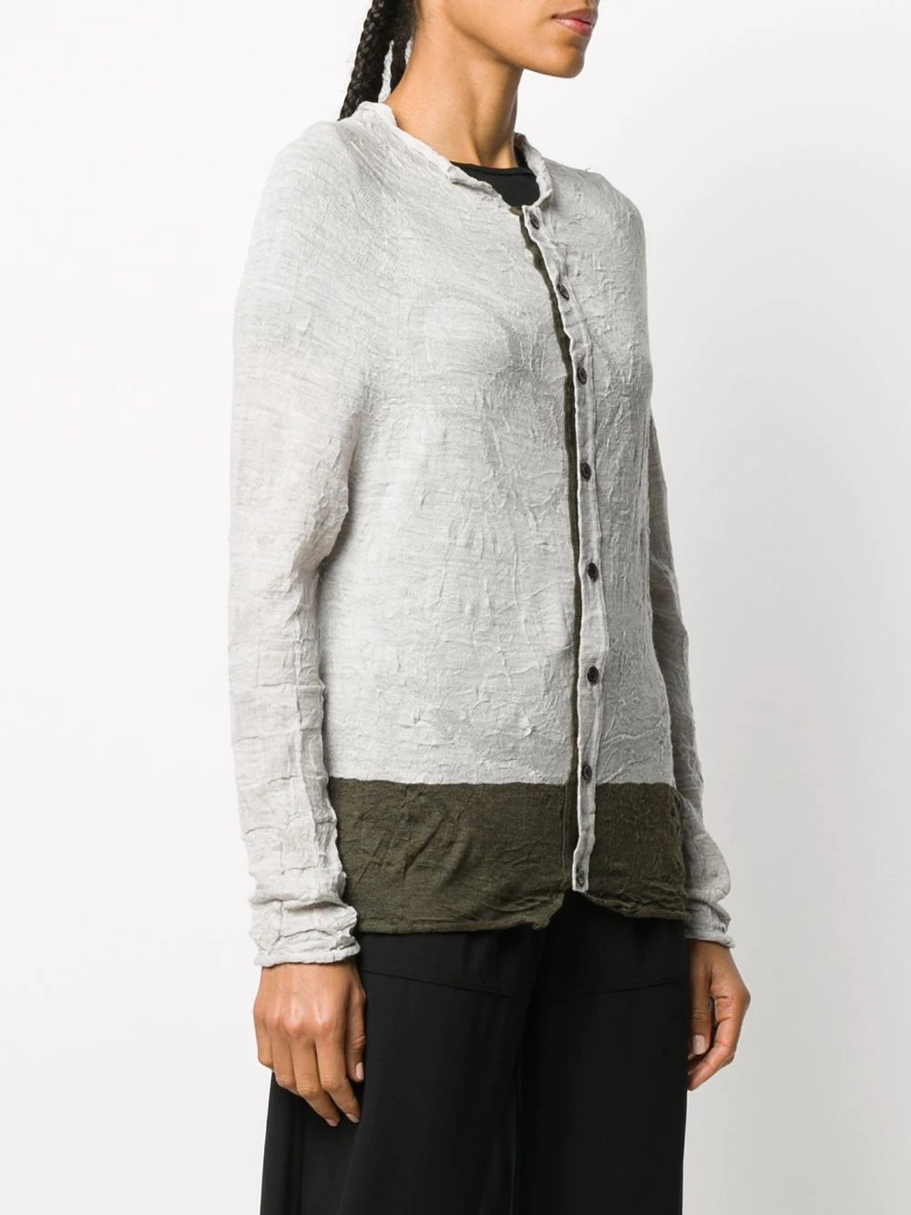 olympic print cardigan - 3