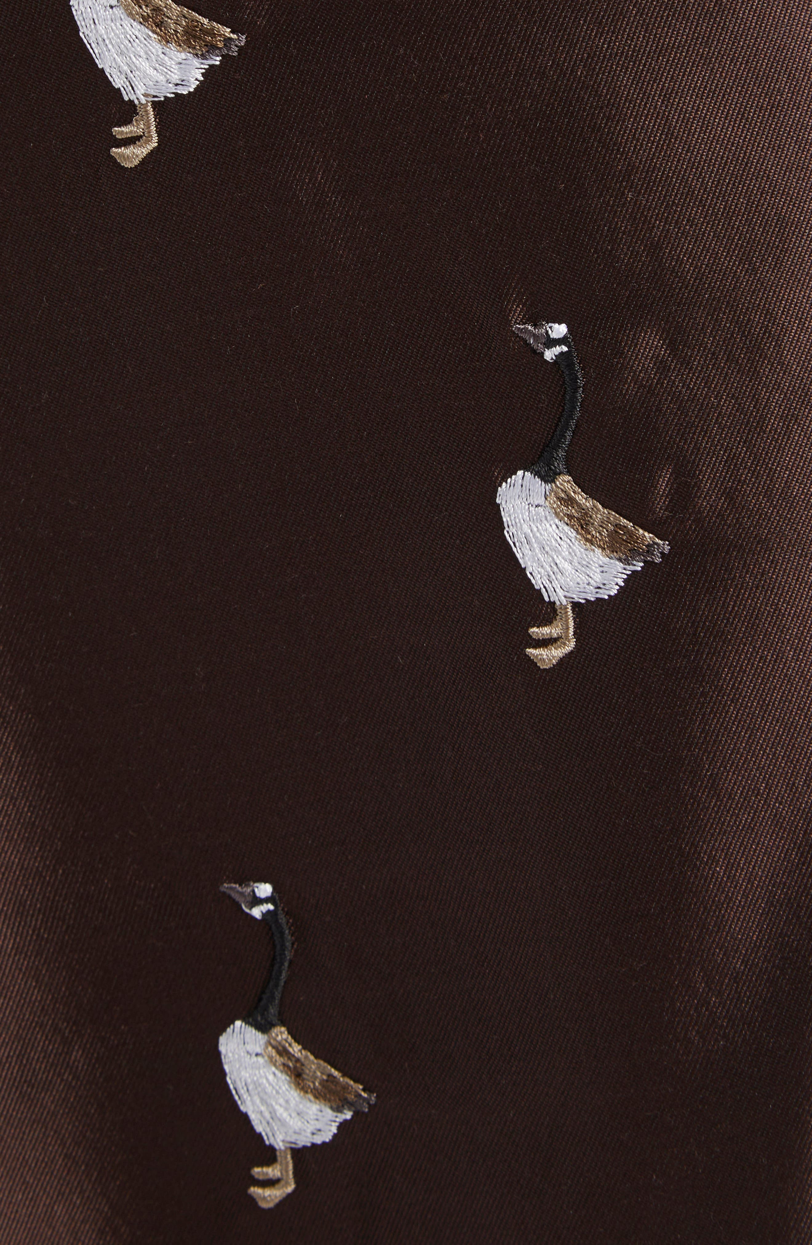 Thom Browne Geese Embroidered Twill Wide Leg Shorts at Nordstrom - 7