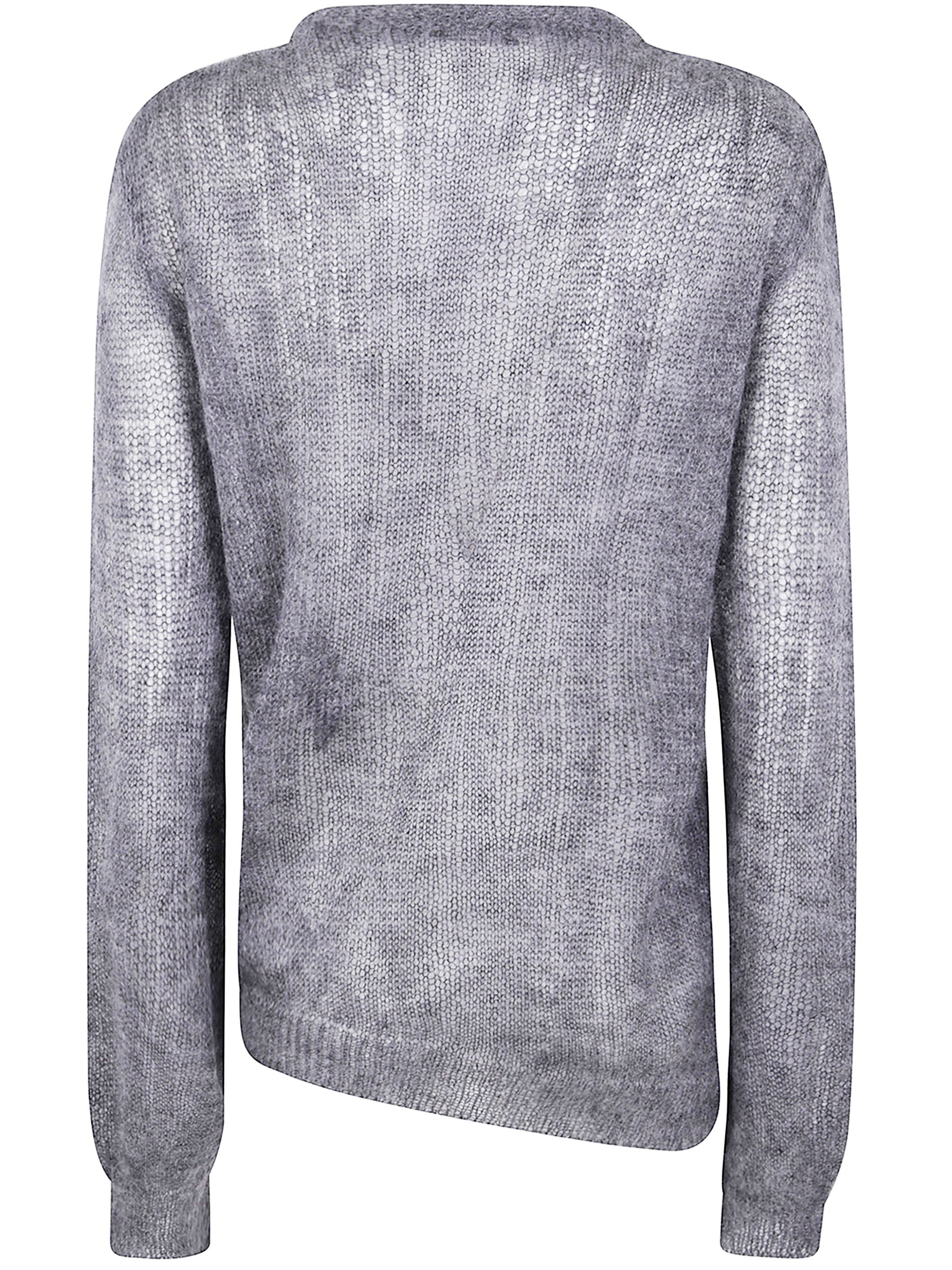 Ann Demeulemeester Women "Zinaida" Boat Neck Sweater With Drawstrings - 2