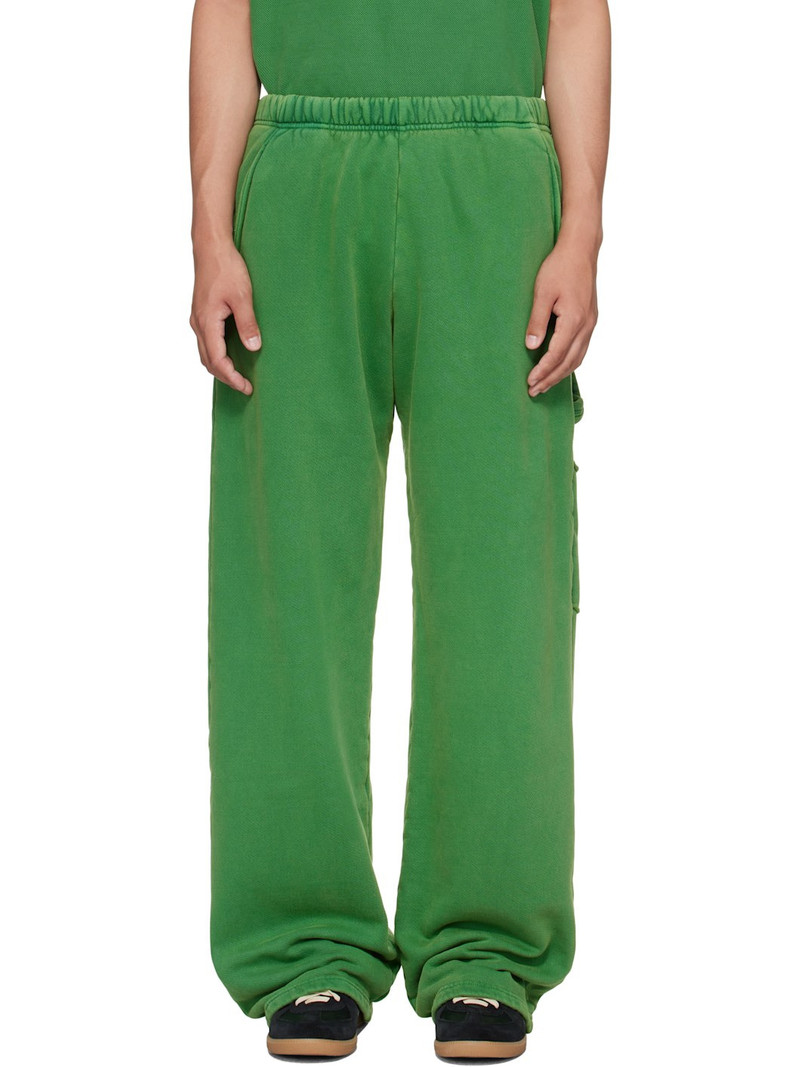 Green Heavyweight Utility Puddle Sweatpants 1