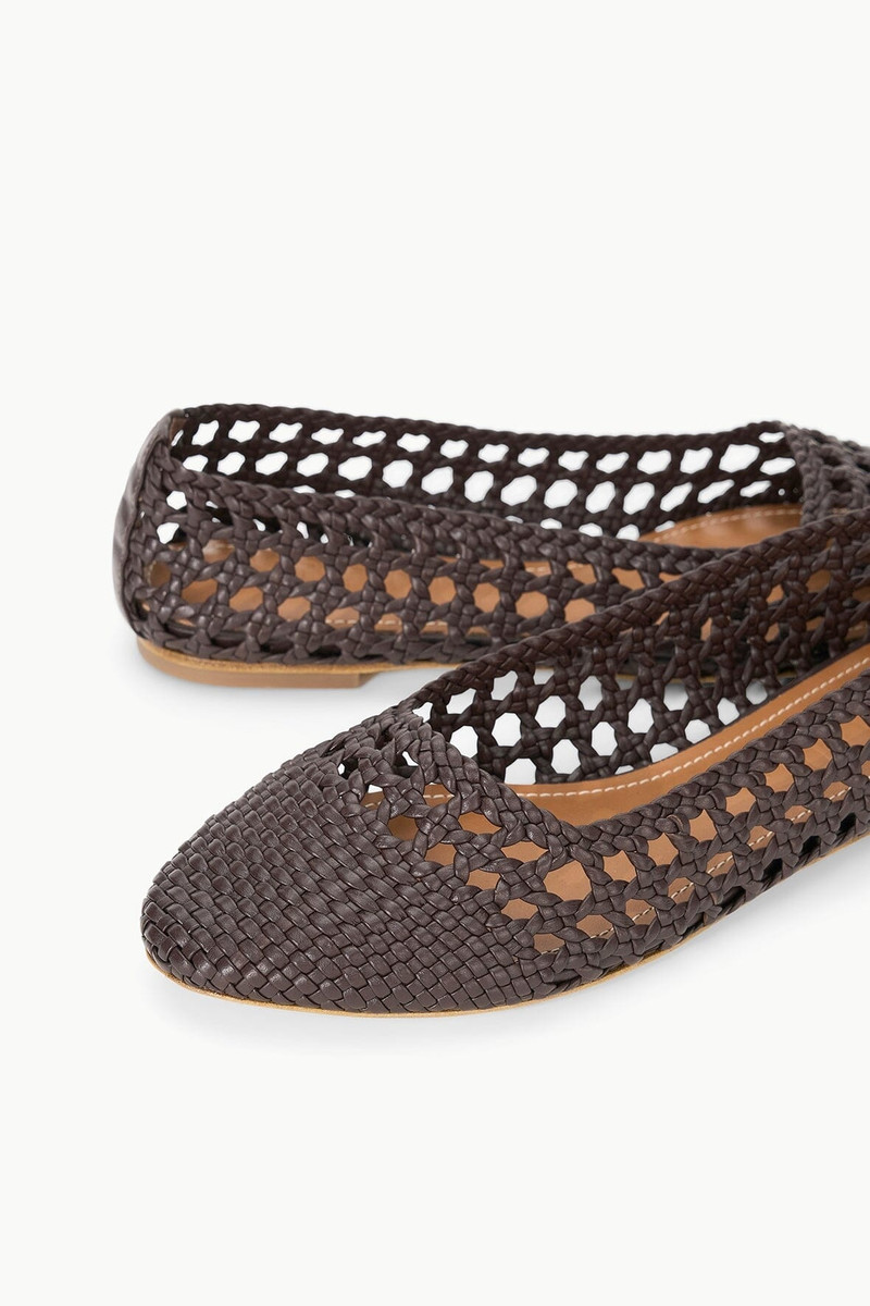 STAUD NELL CROCHET BALLERINA ESPRESSO 6
