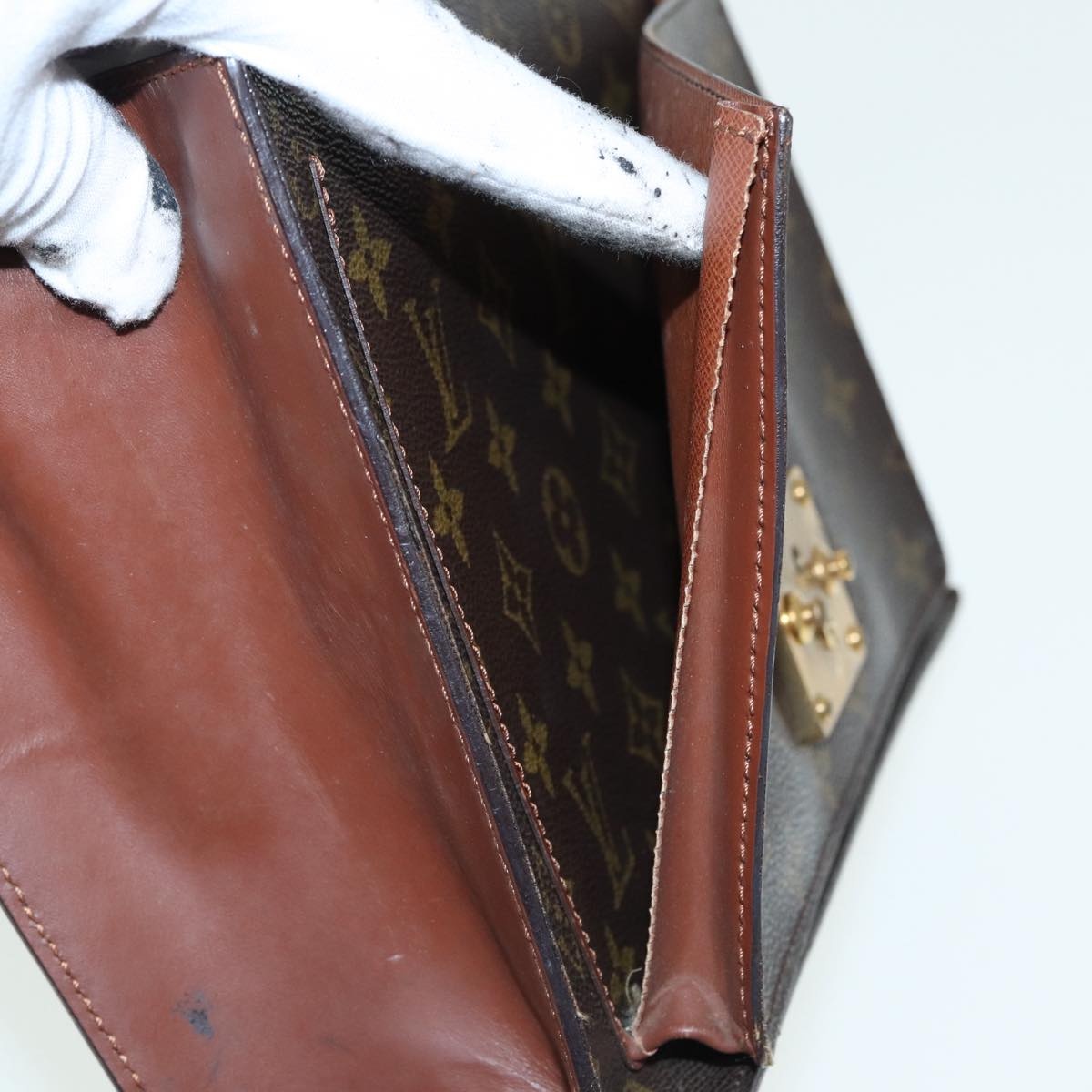 LOUIS VUITTON Monogram Monceau 28 Hand Bag M51185 - 11