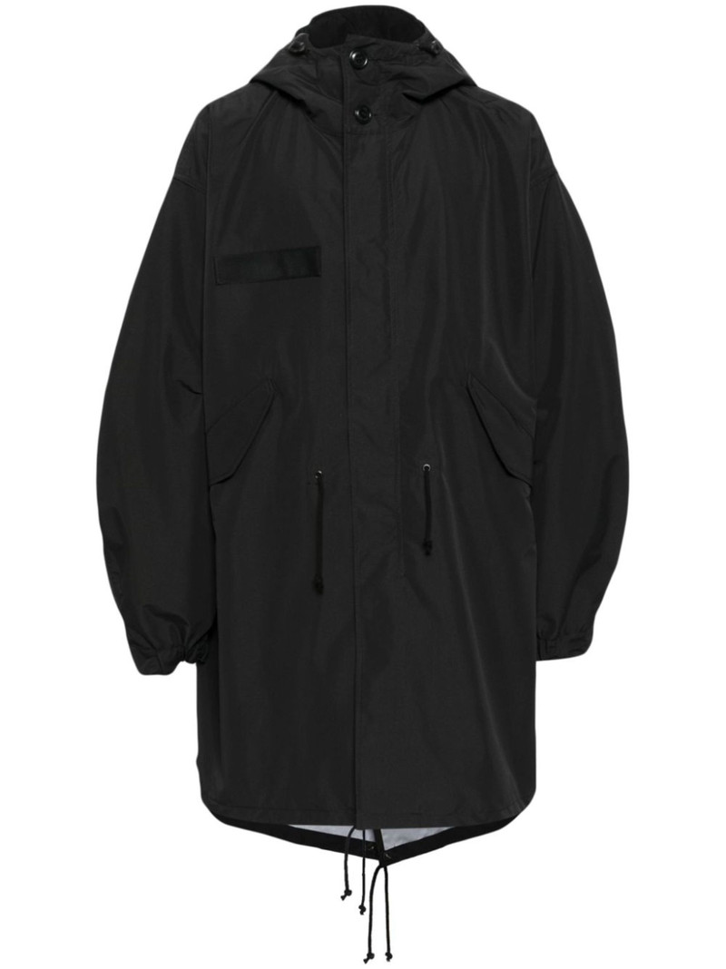 drop-shoulder hooded parka coat 1