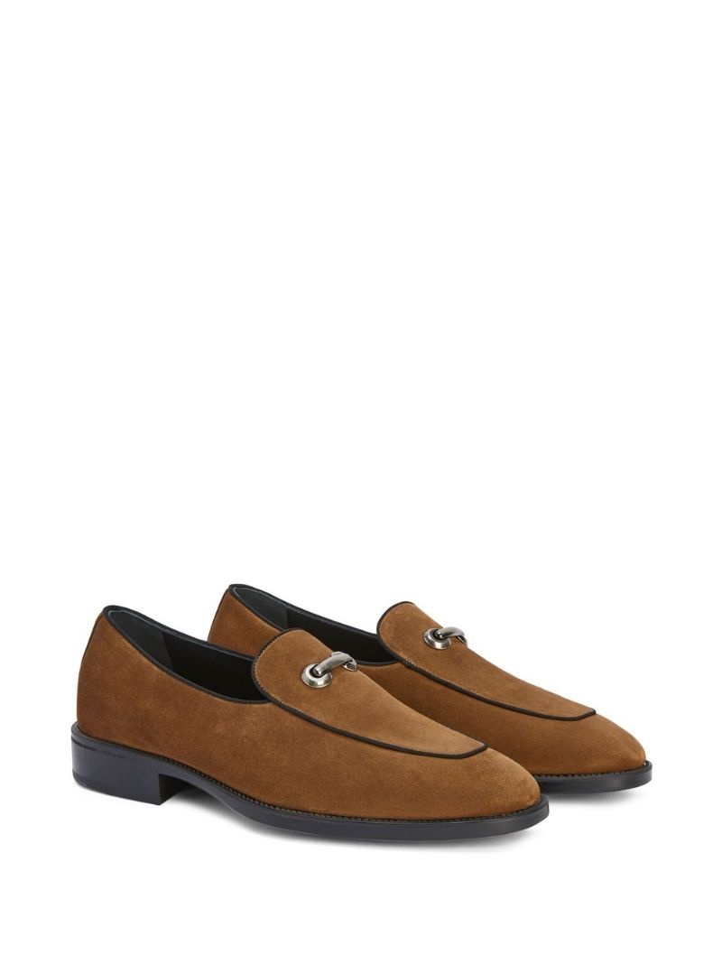 Archibald buckle-detail suede loafers - 2