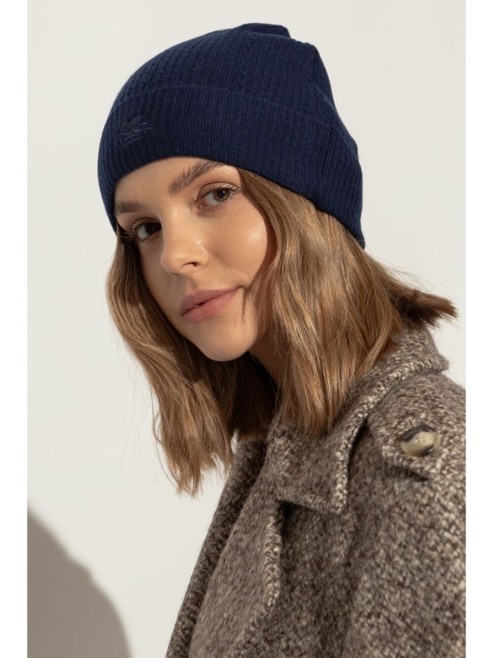 logo-embroidered beanie - 2