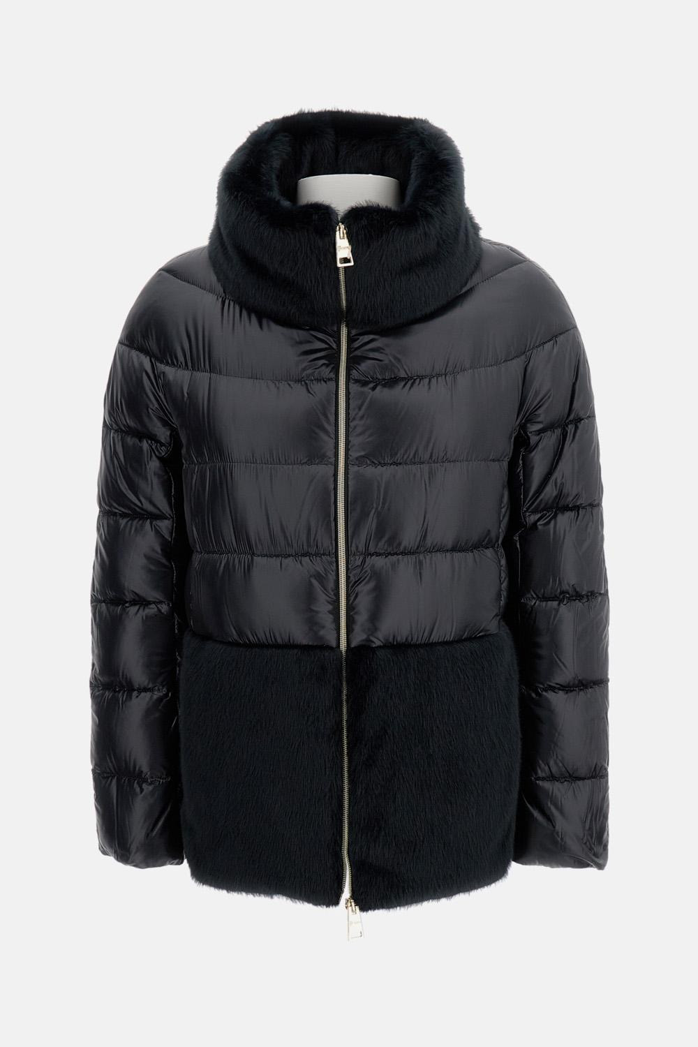 ULTRALIGHT NYLON COAT AND LADY ALTERNATIVE FUR - 1