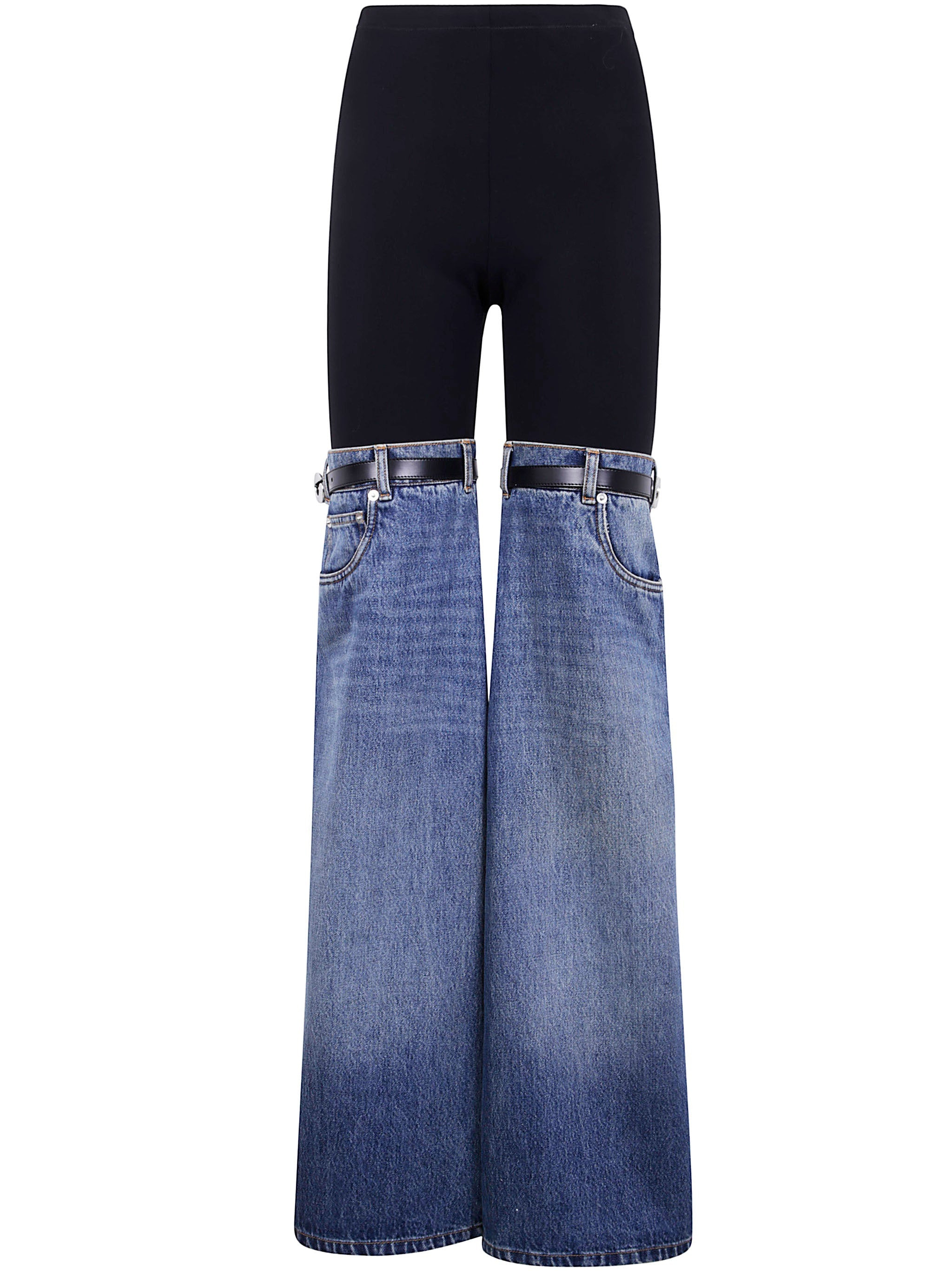 Coperni Women Hybrid Denim Trousers - 6