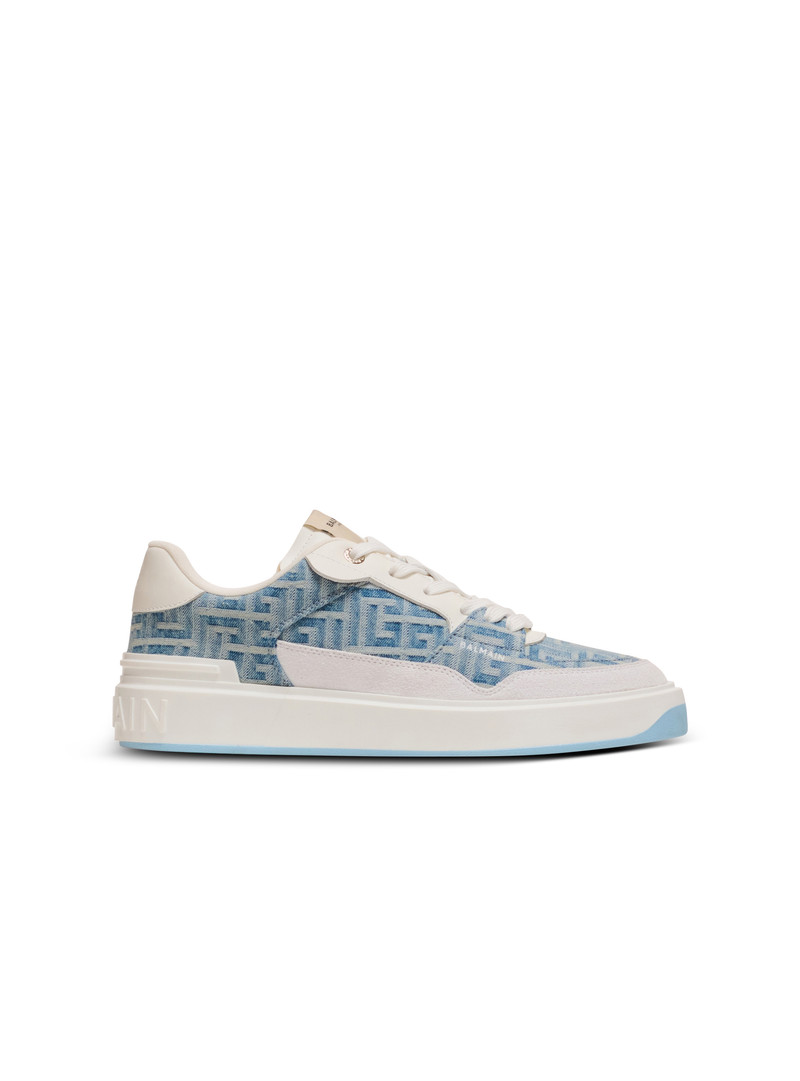 B-Court Flip trainers in monogrammed PB Labyrinth denim 1