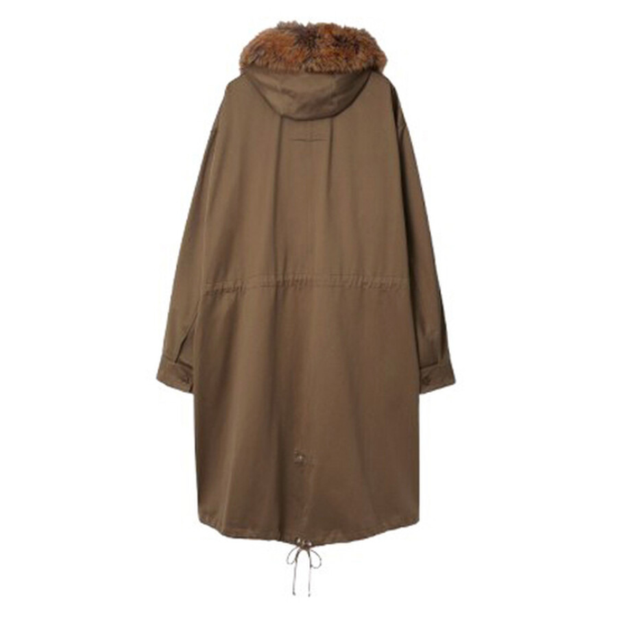Burberry Faux Fur And Cotton Parka - 6