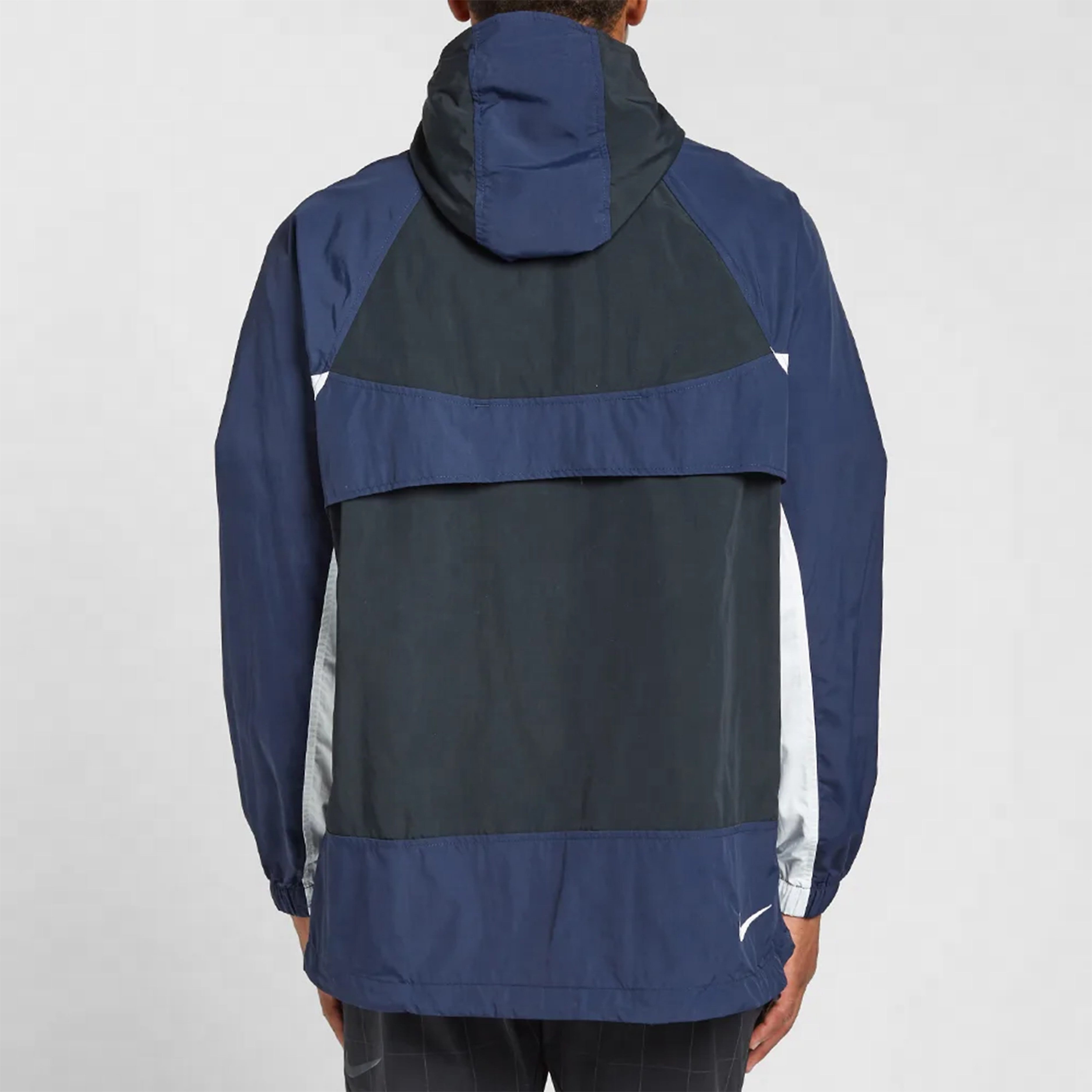 Nike Re-issue Woven Popover Jacket Small logo Blue/Black BV5386-010 - 3