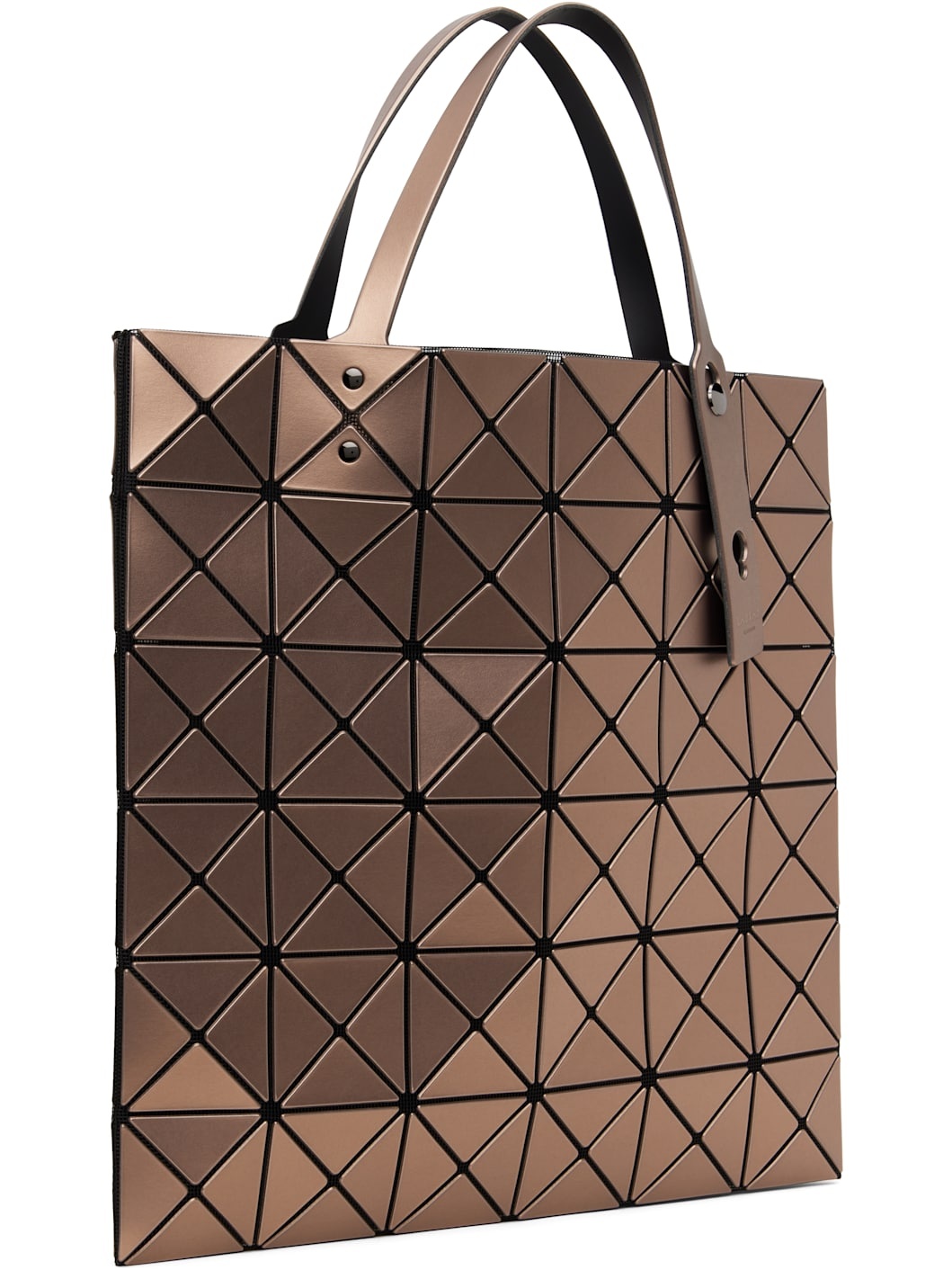 Brown Lucent Metallic Tote - 3