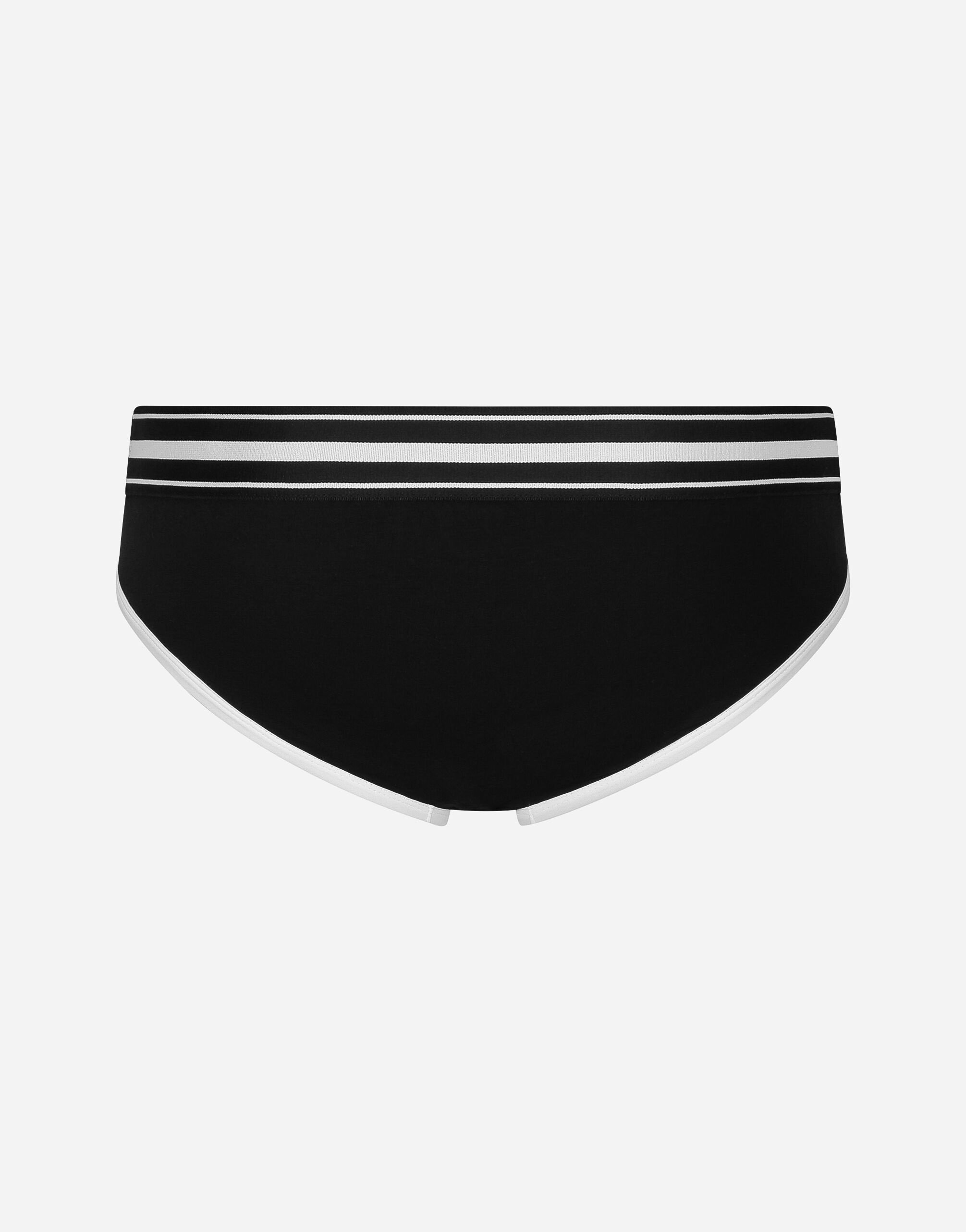 Mid-rise briefs in two-way stretch cotton jersey - 2