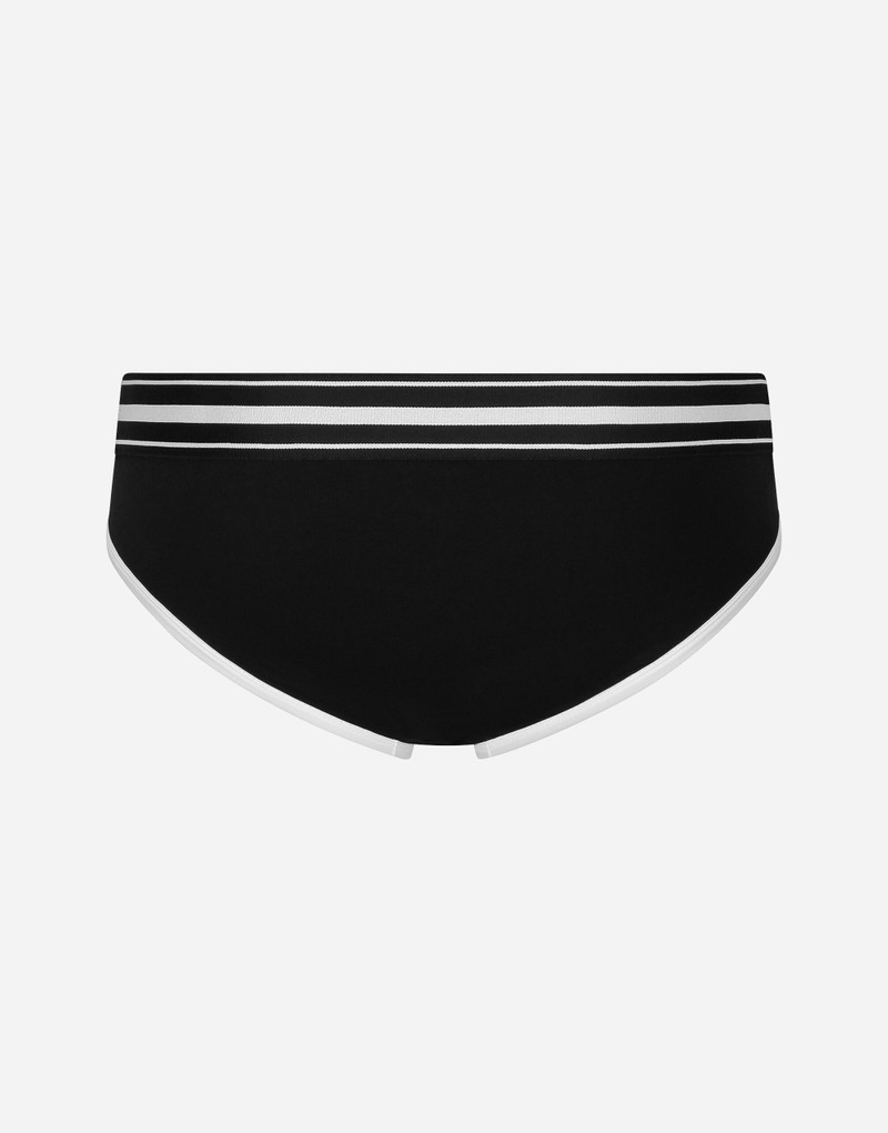 Dolce & Gabbana Mid-rise briefs in two-way stretch cotton jersey outlook