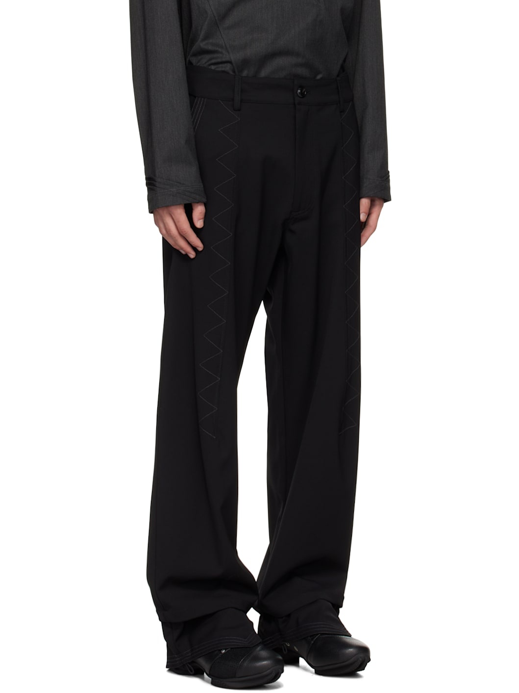 Black Jacklight Trousers - 2