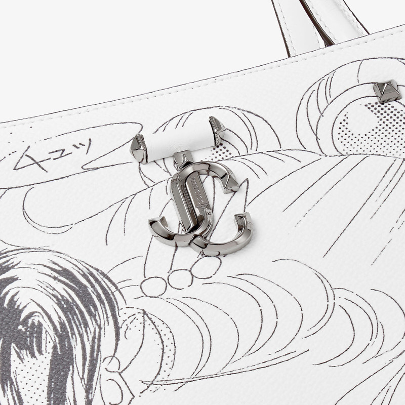 Sailor Moon & Tuxedo Mask Varenne Tote
Monochrome Manga Printed PU Leather Tote Bag 5