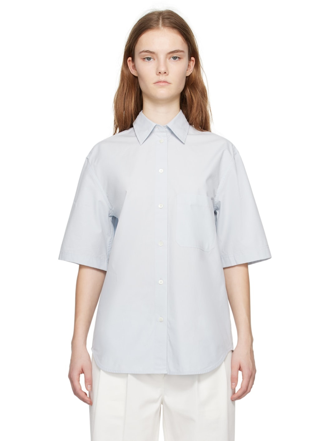 Blue Patch Pocket Shirt - 1