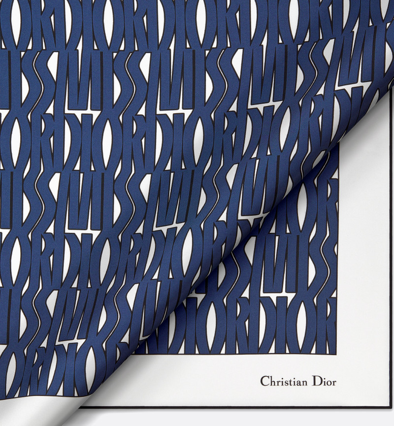Miss Dior Allover 90 Square Scarf 6