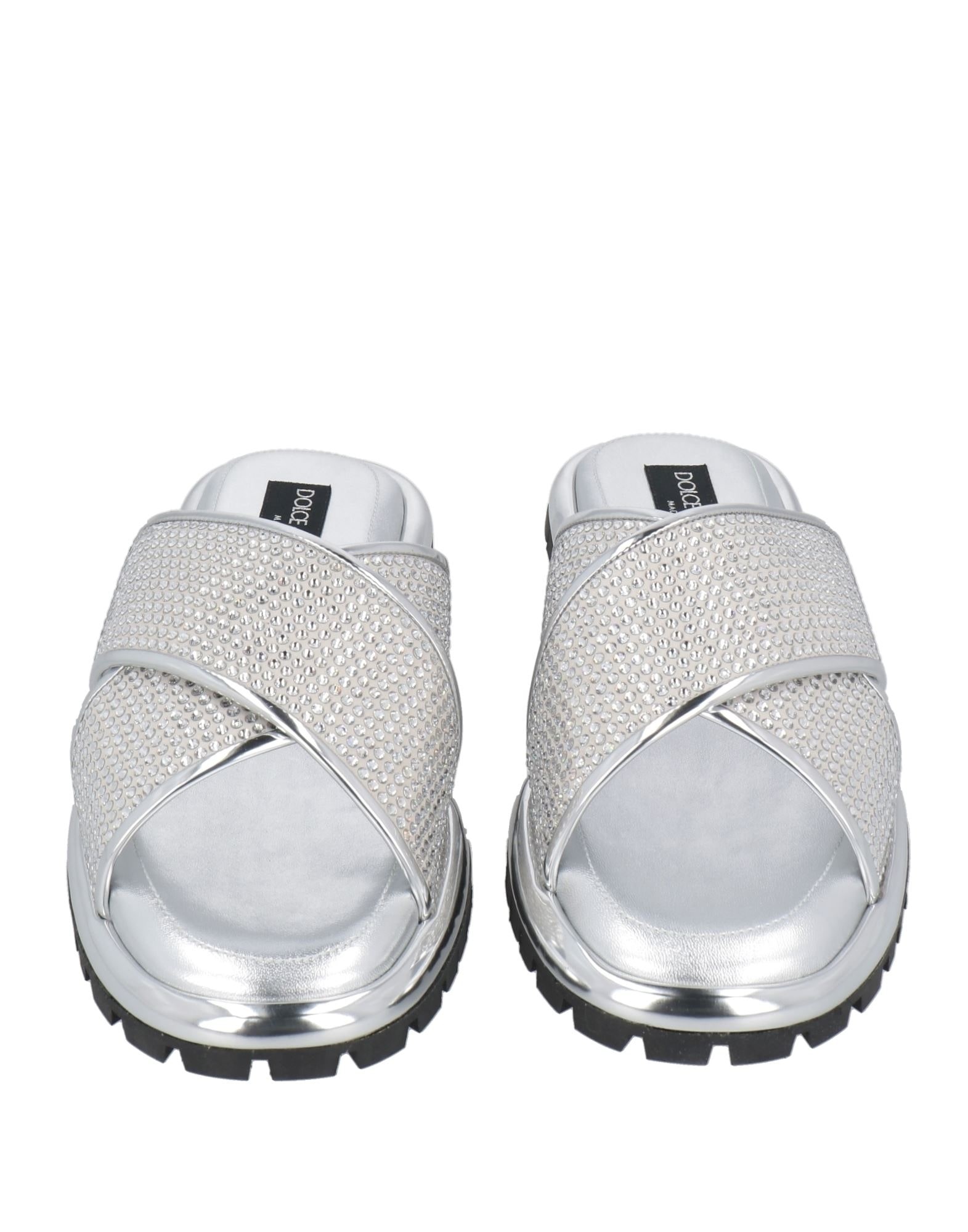 Silver Men's Sandals - 4