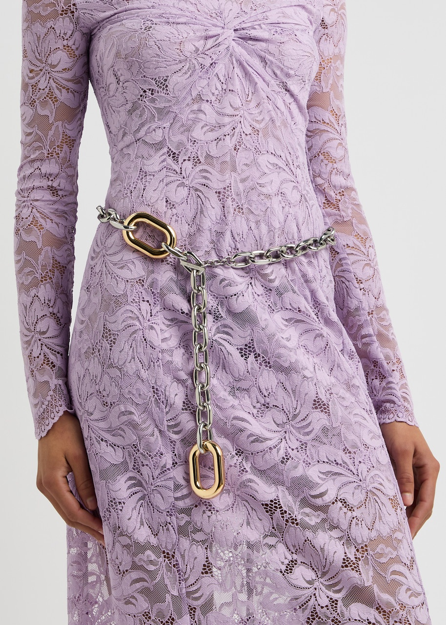 Rabanne XL Link Two-tone Chain Belt - 2