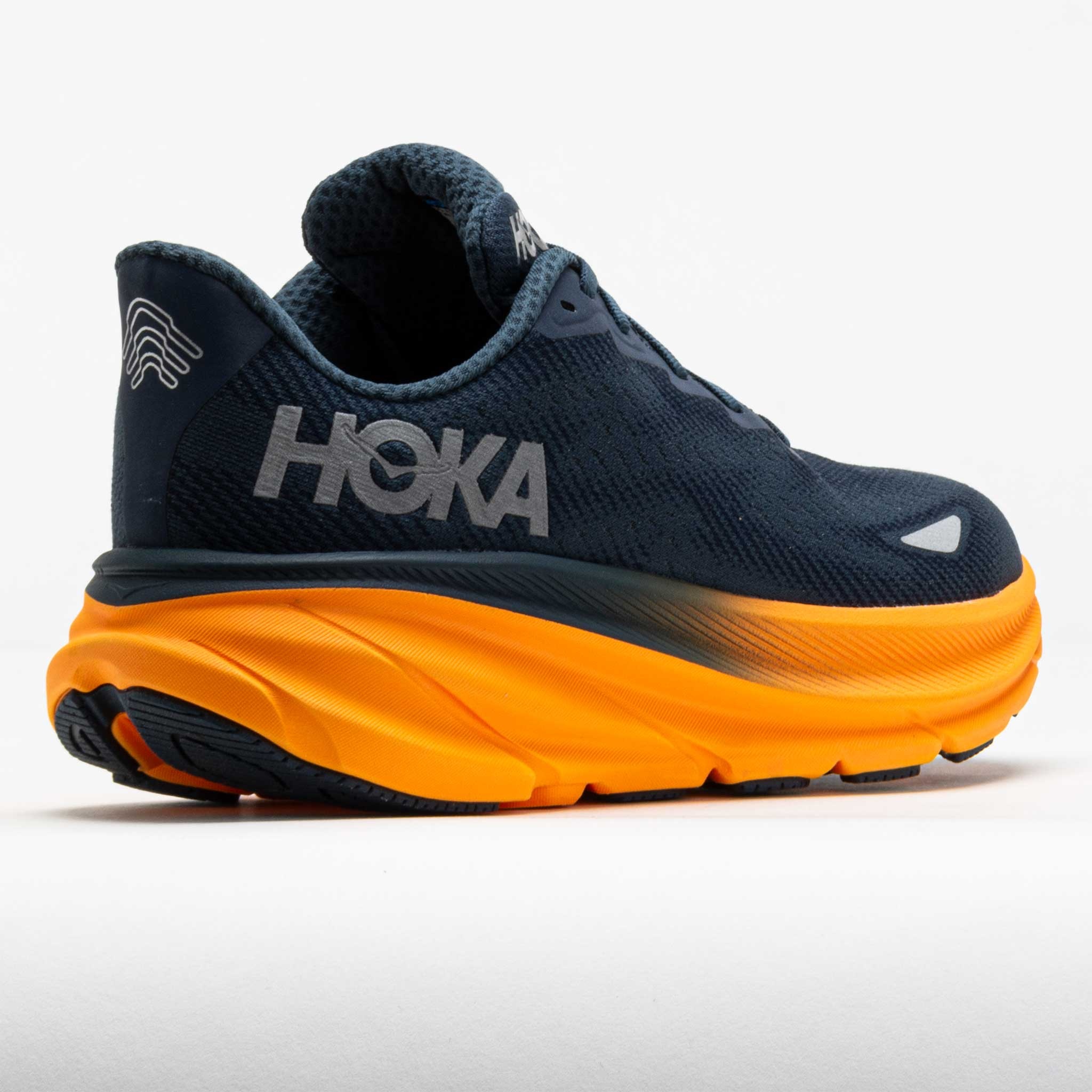 HOKA Clifton 9 Men's Stormy Skies/Orange Zest - 6