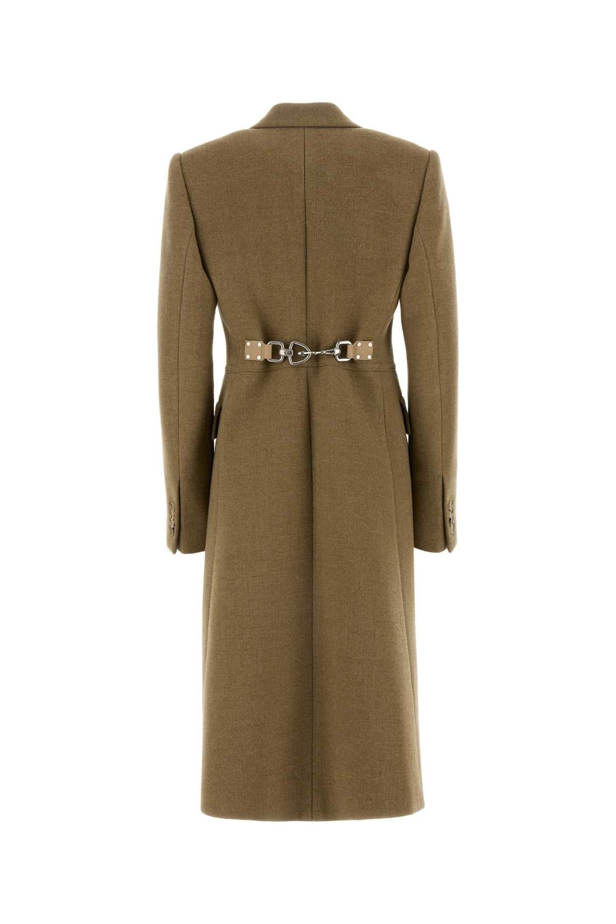 Burberry Women Beige Wool Blend Coat - 2
