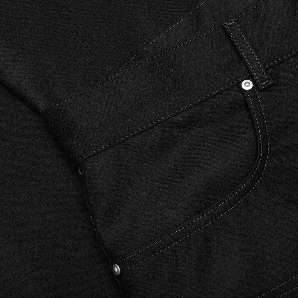 STUDDED CARPENTER PANTS - BLACK - 6