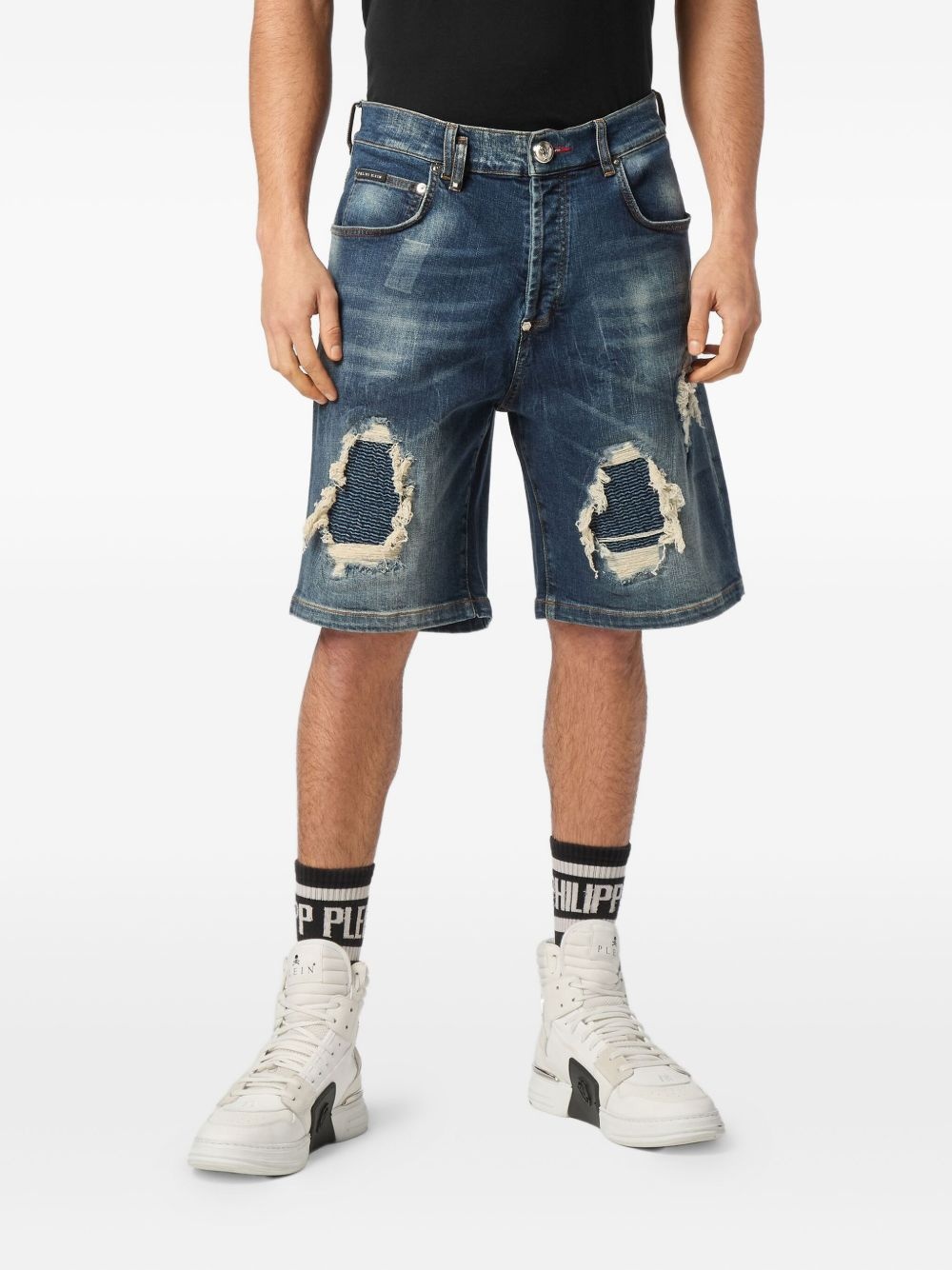 distressed shorts - 3