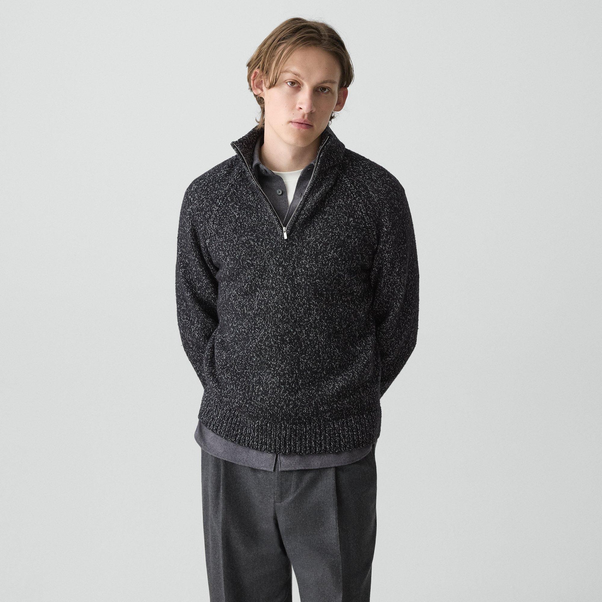 Quarter-Zip Sweater in Wool-Blend Twist - 2