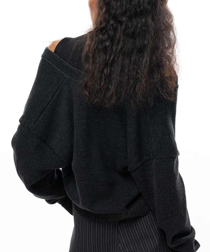 Shifted Layer Knit Cardigan 6