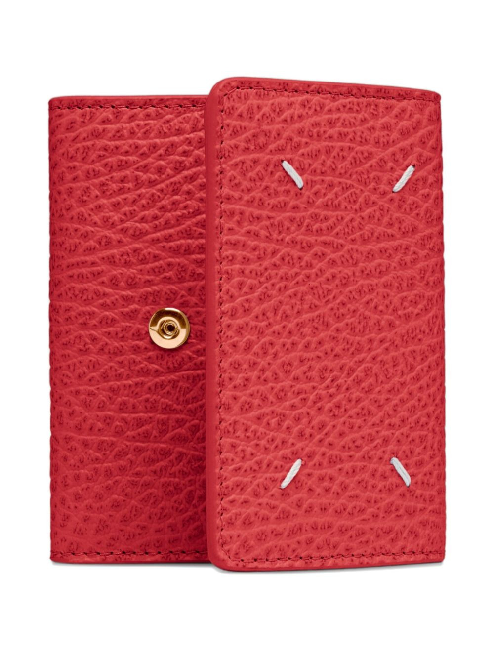 textured-leather foldable wallet - 1