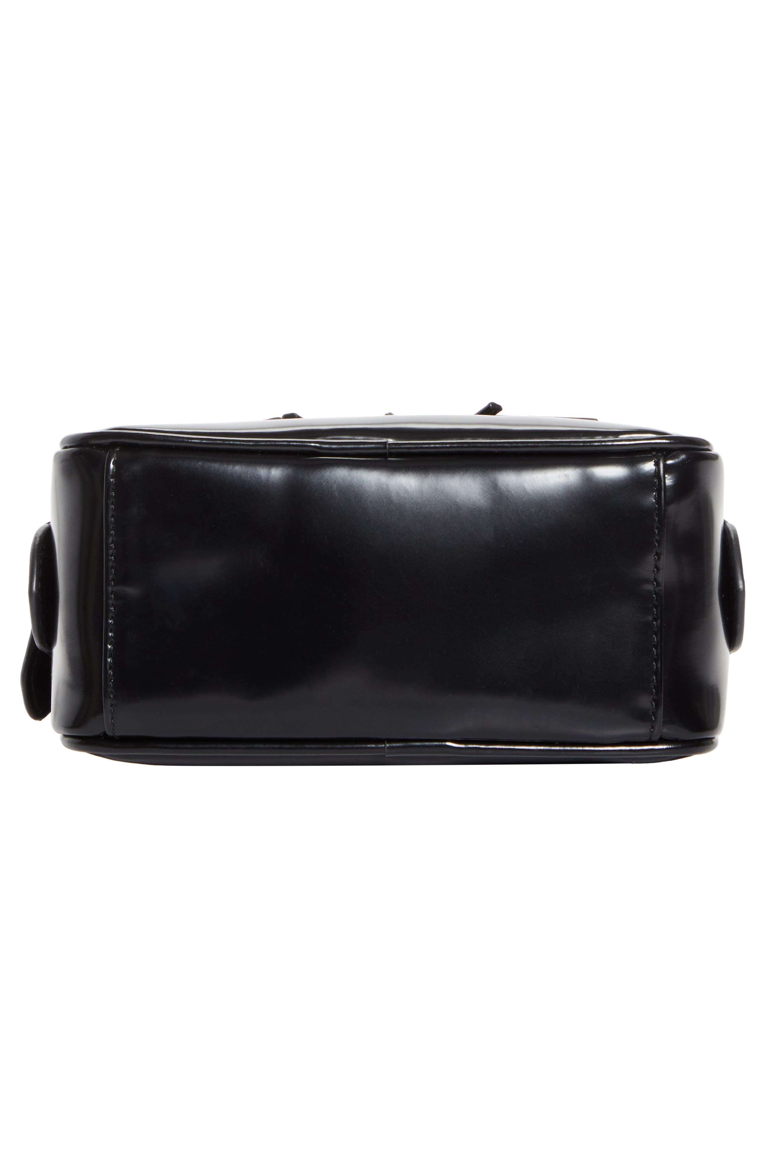 Sandy Liang Secure Leather Top Handle Bag in Black at Nordstrom - 6