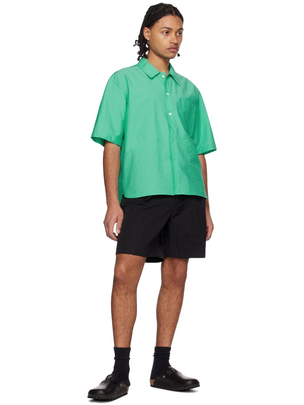 Black Drawstring Shorts - 4