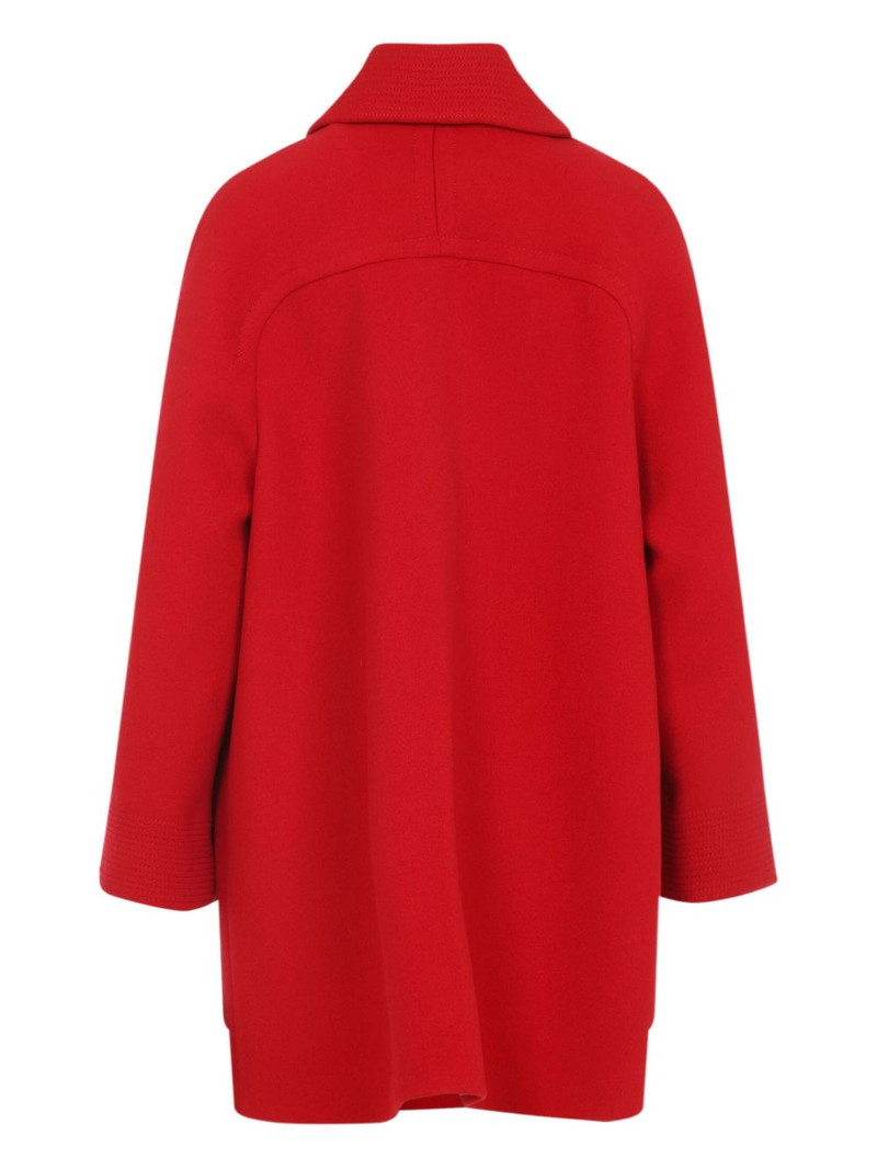 Valentino button-fastening wool coat outlook